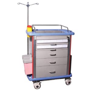 Chariot à médicaments à 5 tiroirs