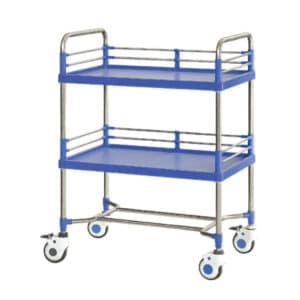 Chariot-en-Inox-à-2-plateaux-en-ABS