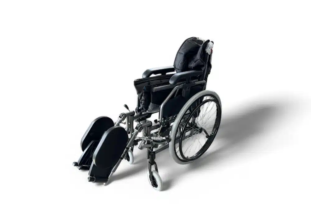 Fauteuil aluminium Confort avec repose jambes