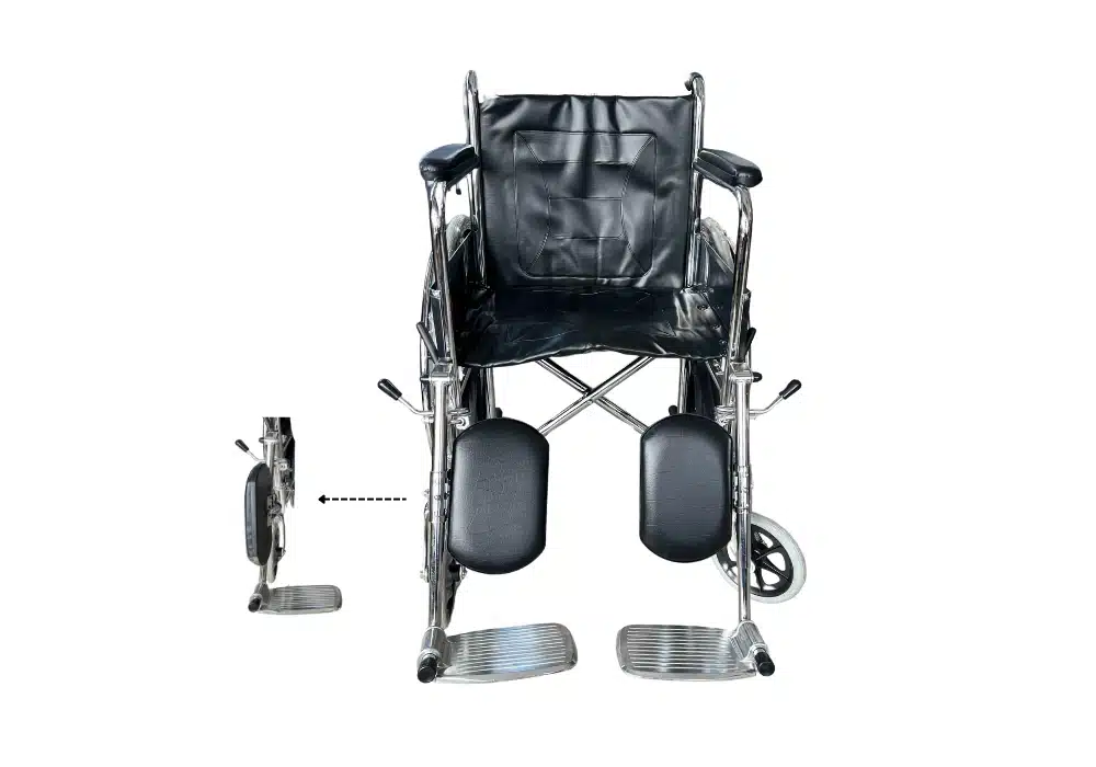 Fauteuil roulant pliable avec relève jambes