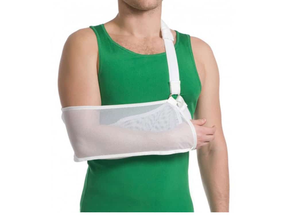 Écharpe de soutien du bras en maille