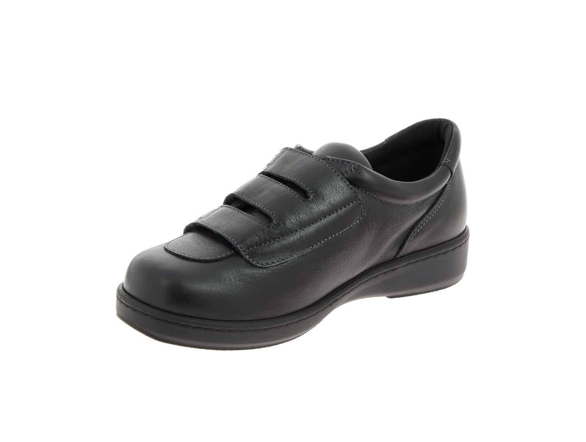 Chaussure pour diabétique cuir - homme et femme Aquitaine Noir
