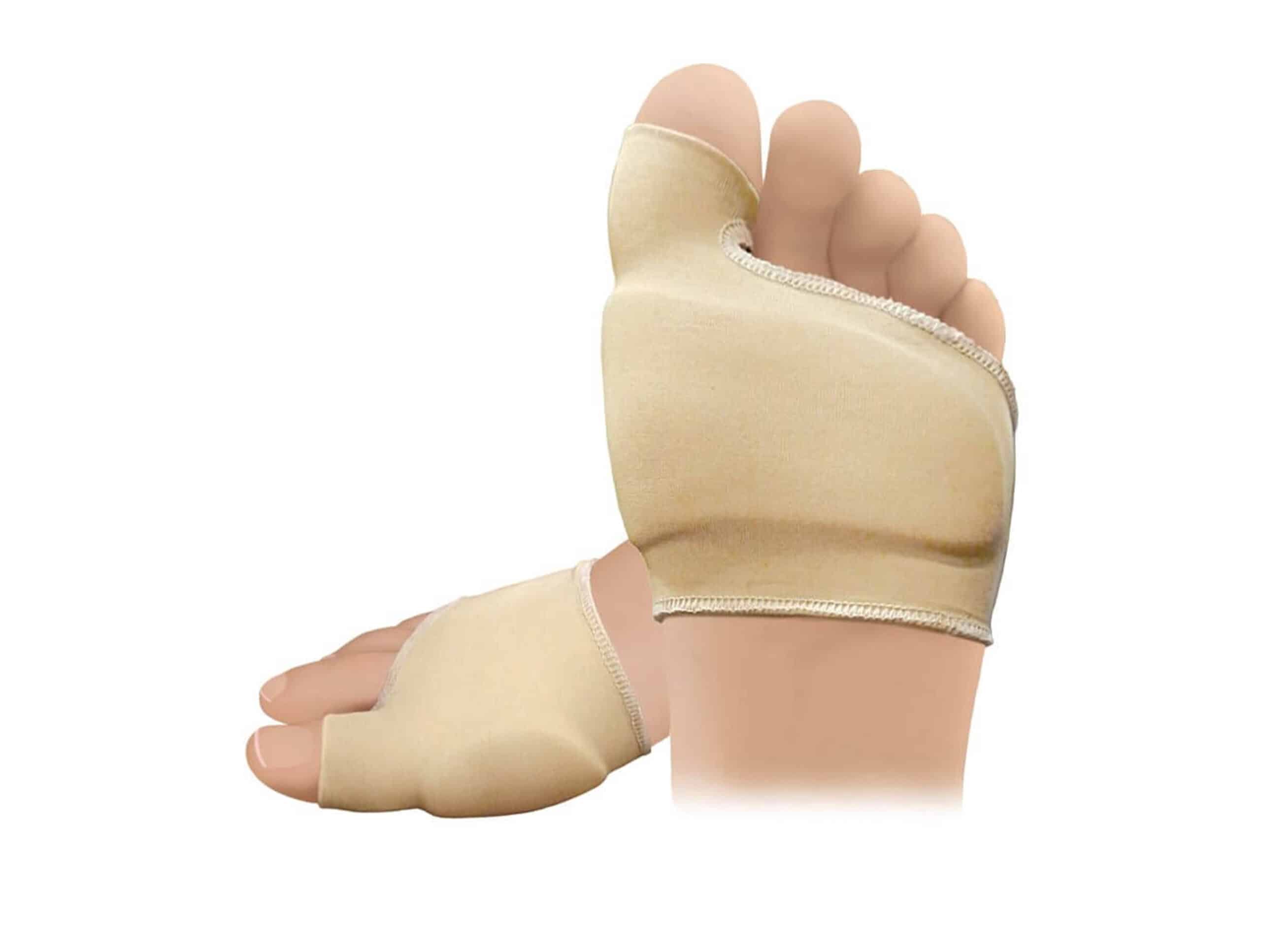 Coussin plantaire et protecteur hallux valgus en chausson (à l'unité)