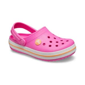 Sabots-Crocband™-Clog-Electric-Pink-Cantaloupe-Crocs-Enfants