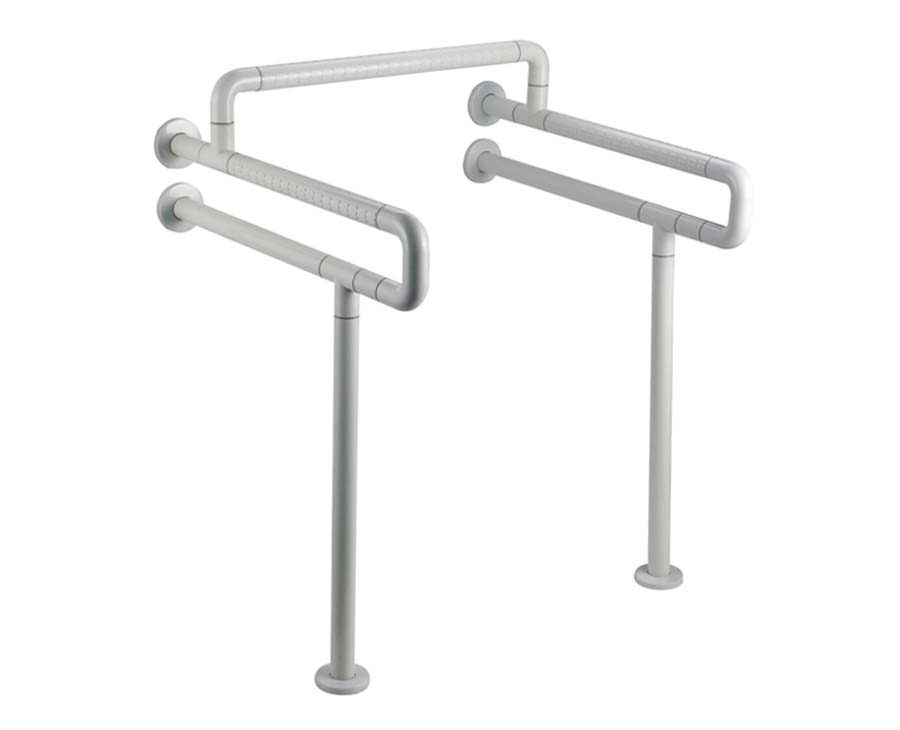 Double barres d’appui avec béquilles