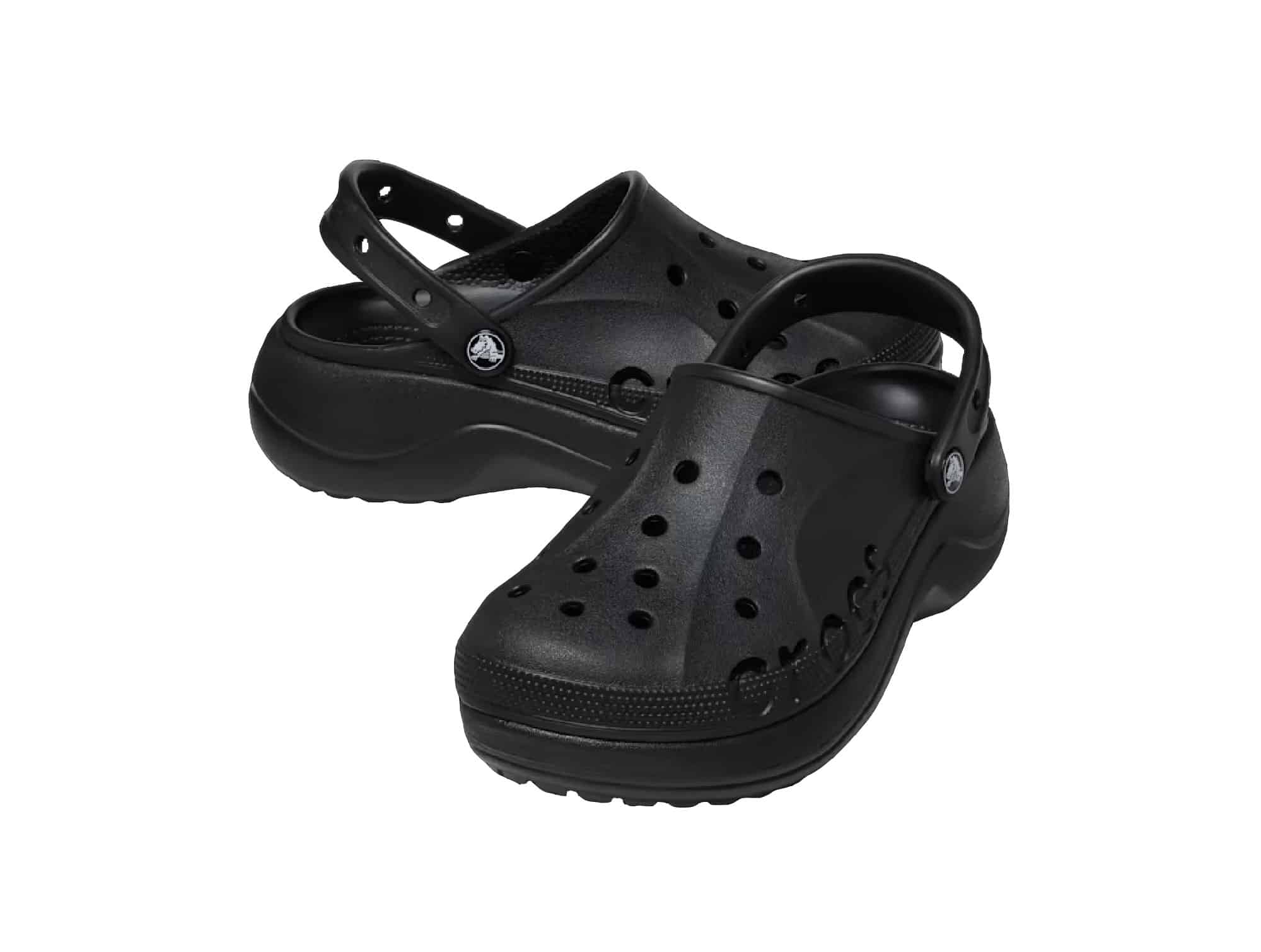 Sabot crocs Baya Platform noir