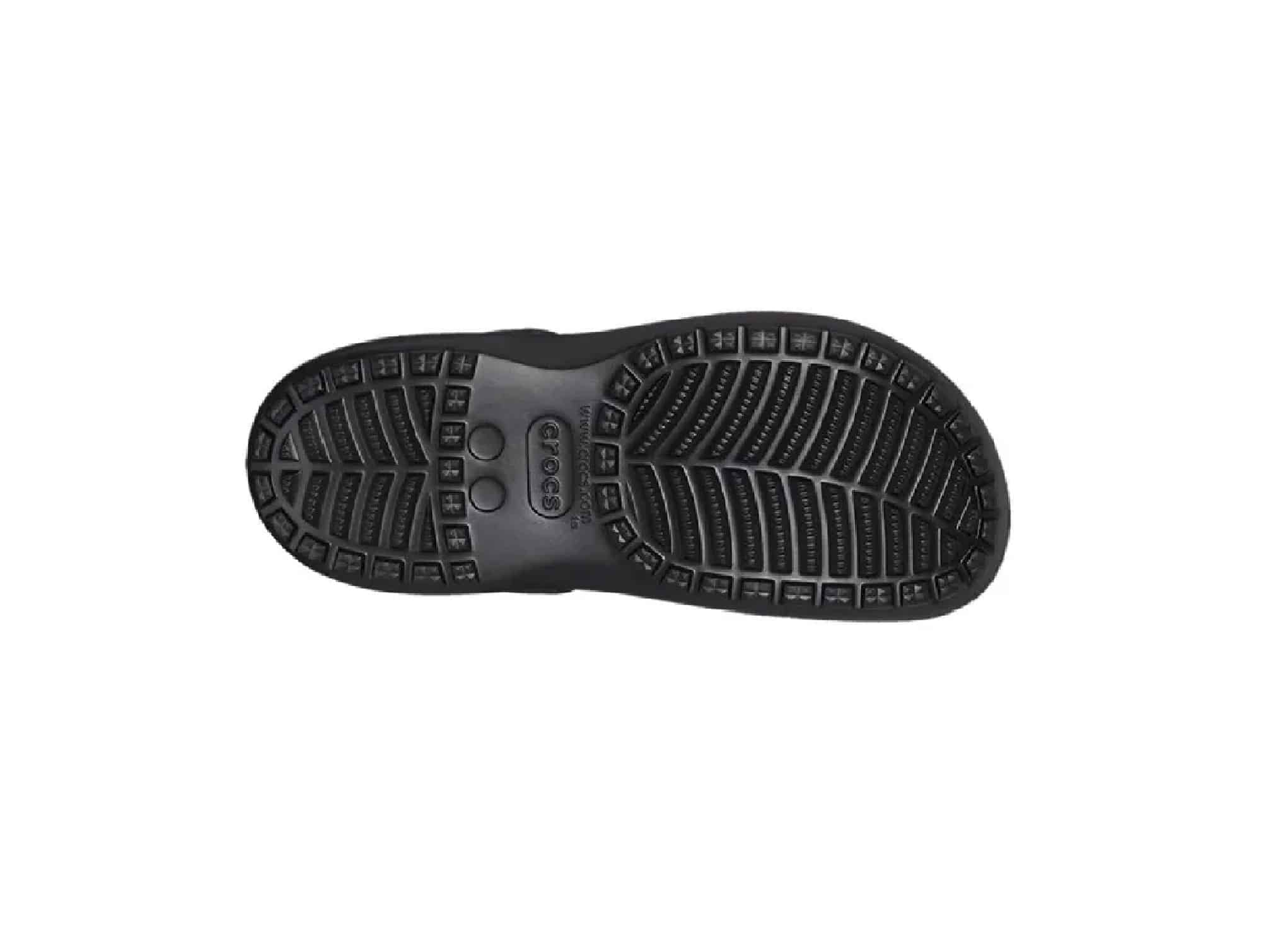 Sabot crocs Baya Platform noir