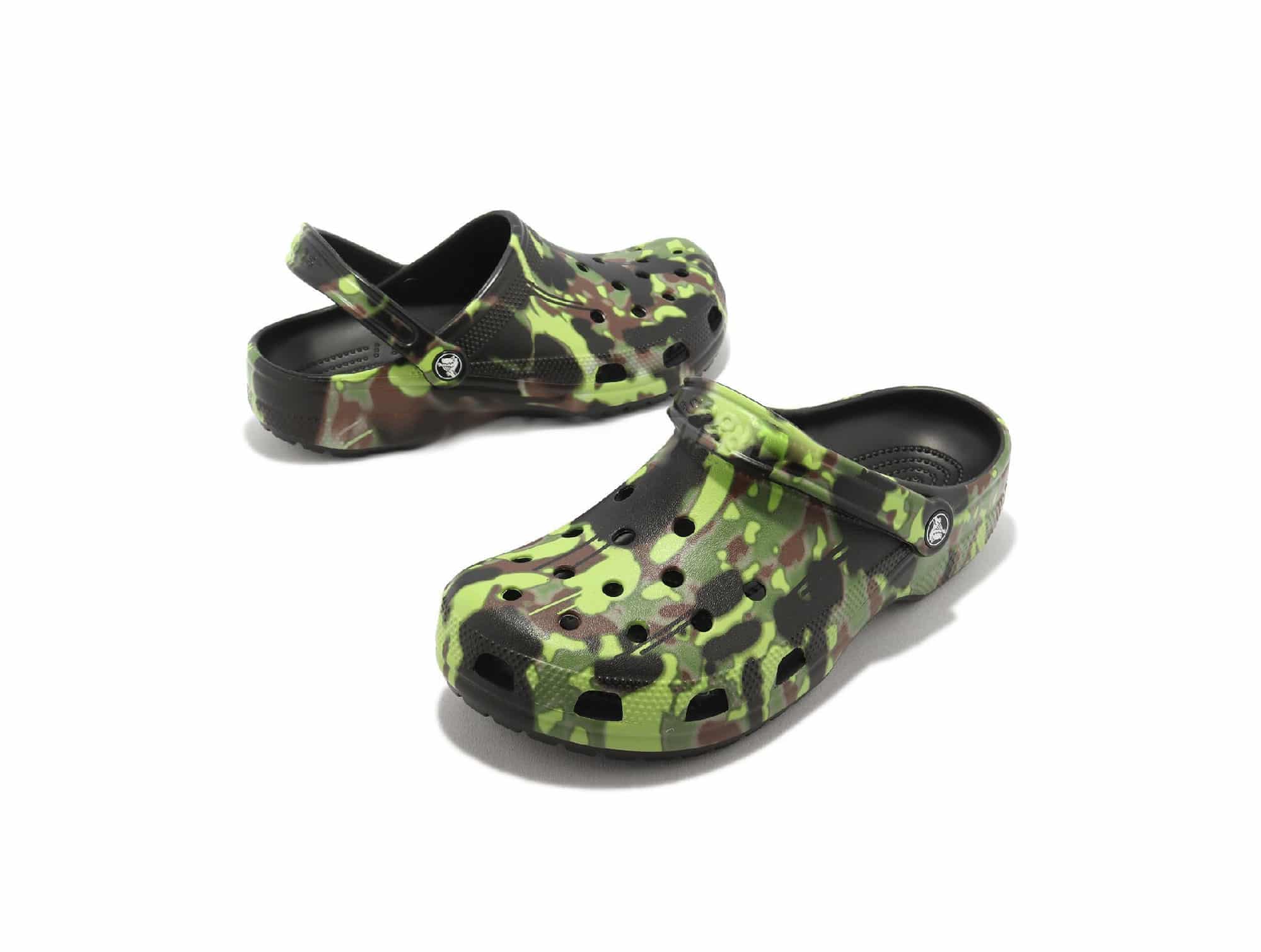 Sabot Crocs Spray Camo Noir