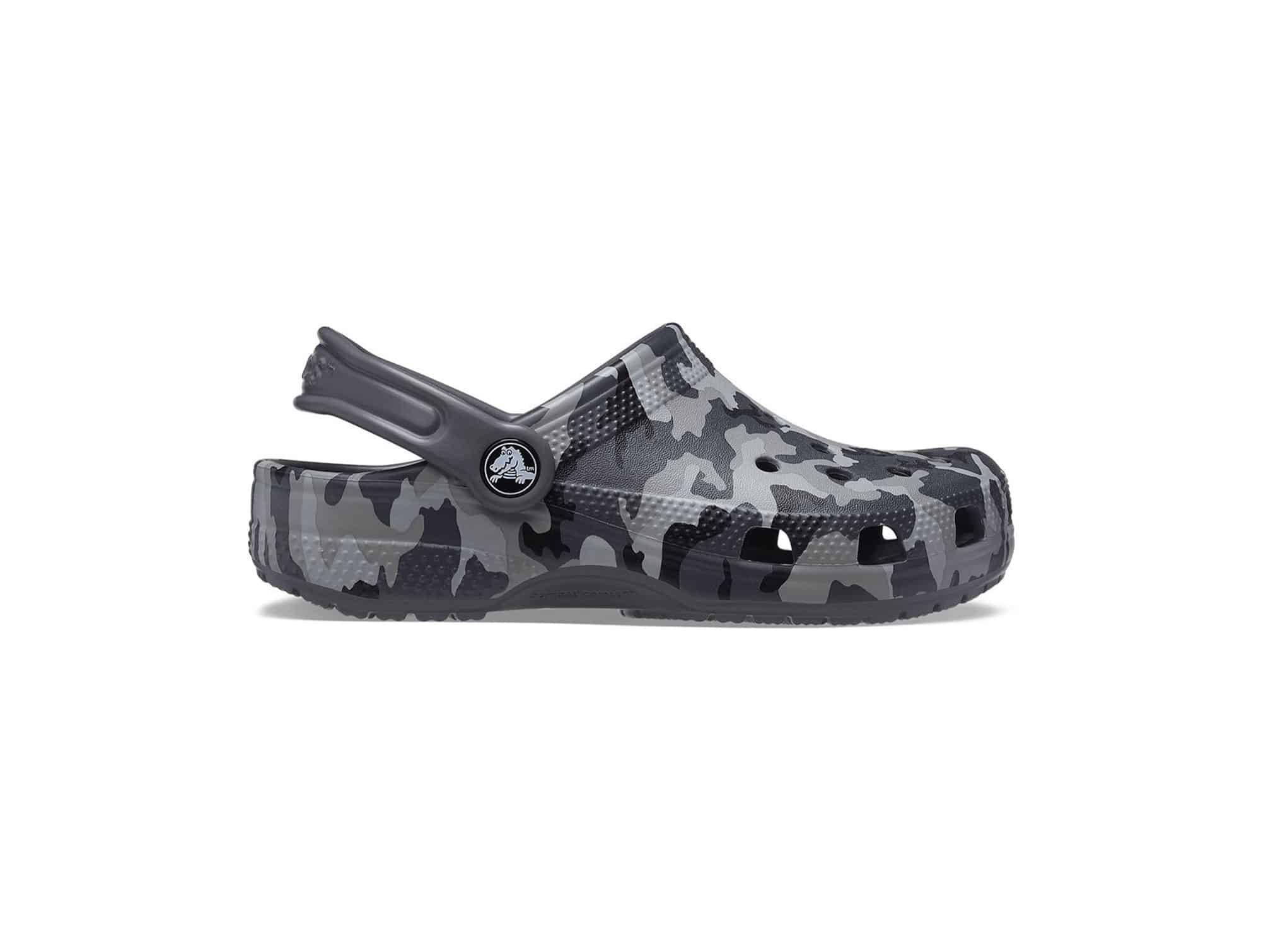 Sabot Crocs Camo Noir Gris