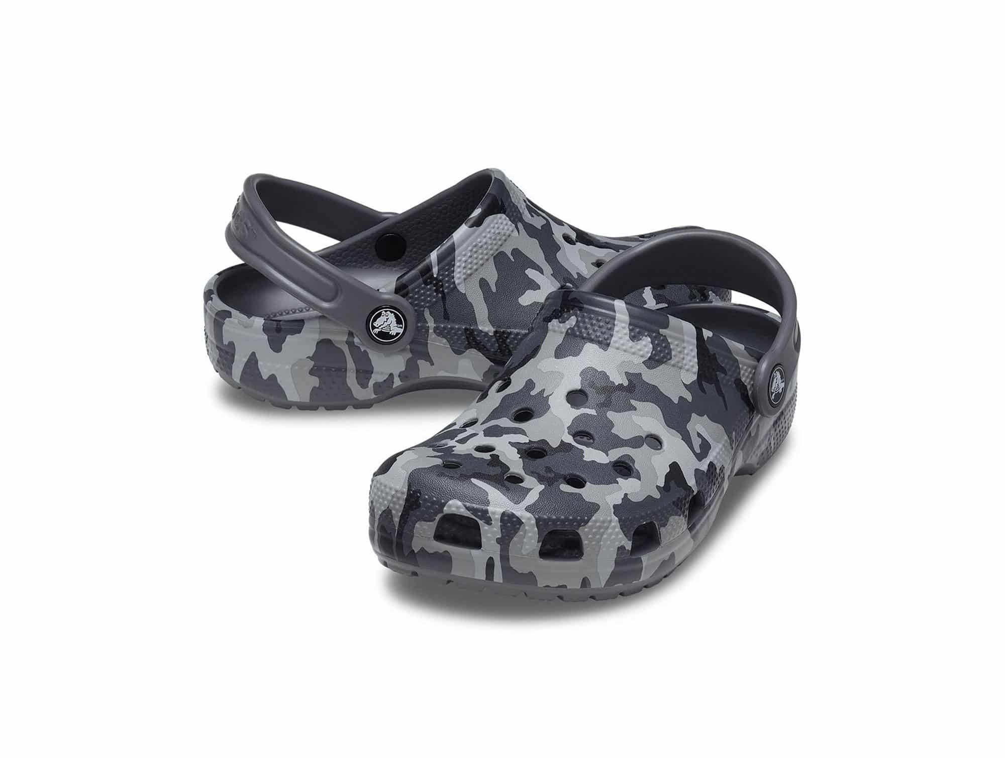 Sabot Crocs Camo Noir Gris