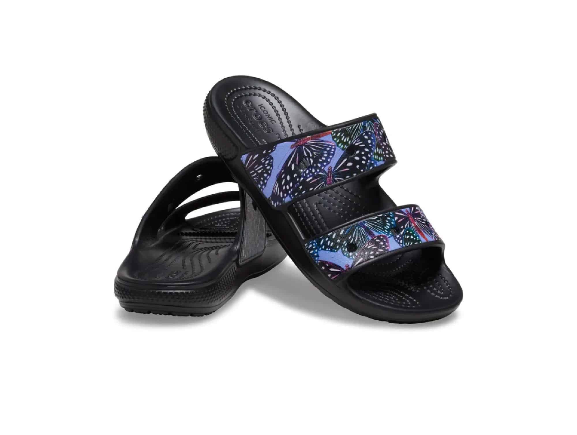 Sandale Crocs Butterfly Noire