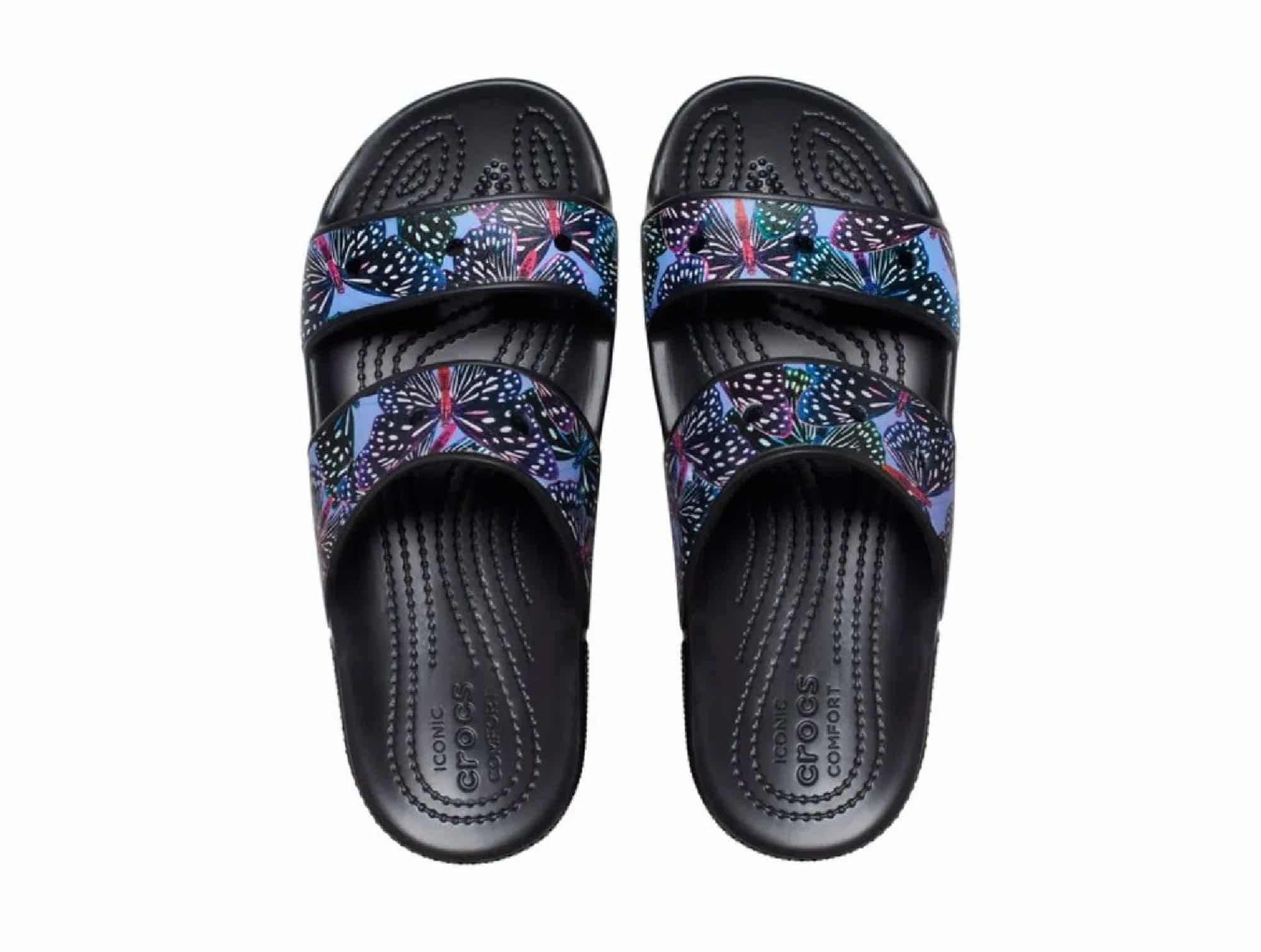 Sandale Crocs Butterfly Noire