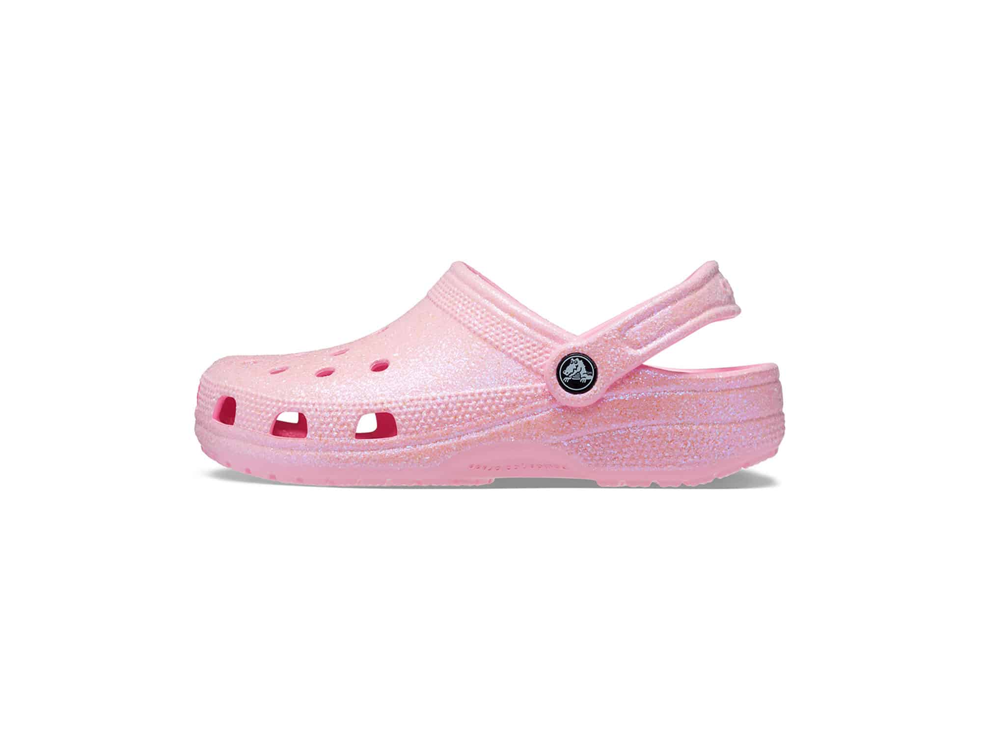 Sabot Crocs Classic Glitter Rose
