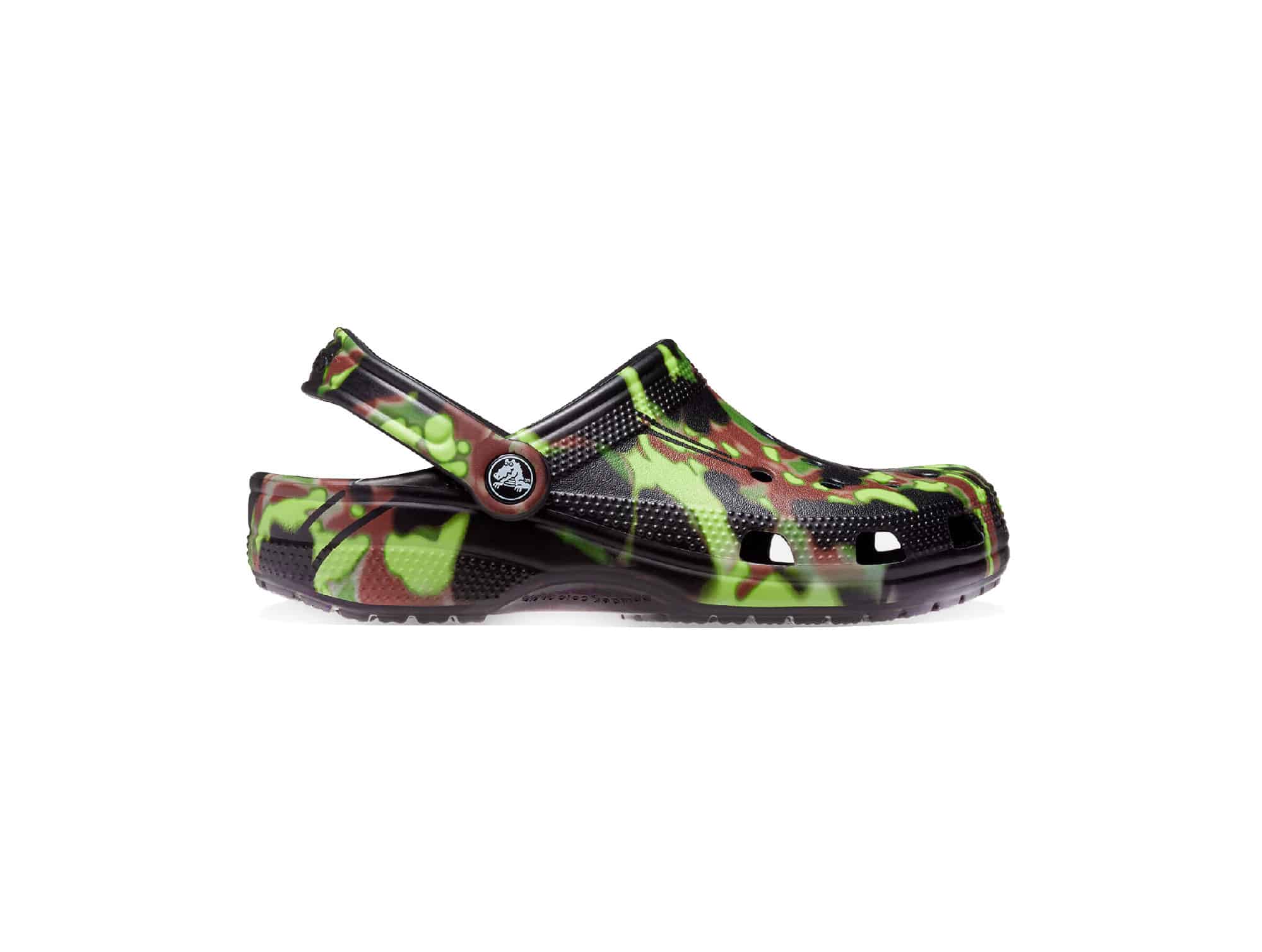 Sabot Crocs Spray Camo Noir