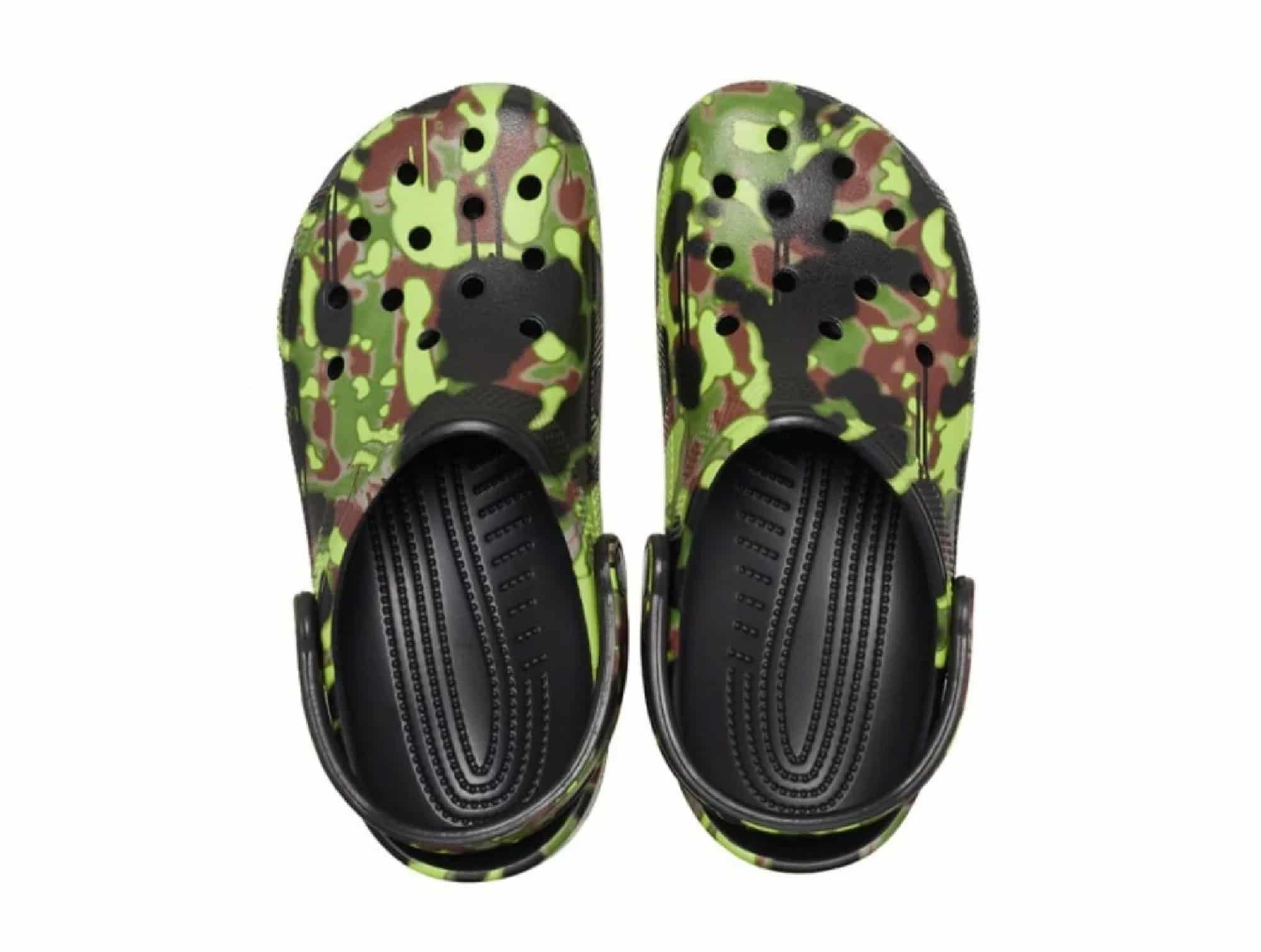 Sabot Crocs Spray Camo Noir