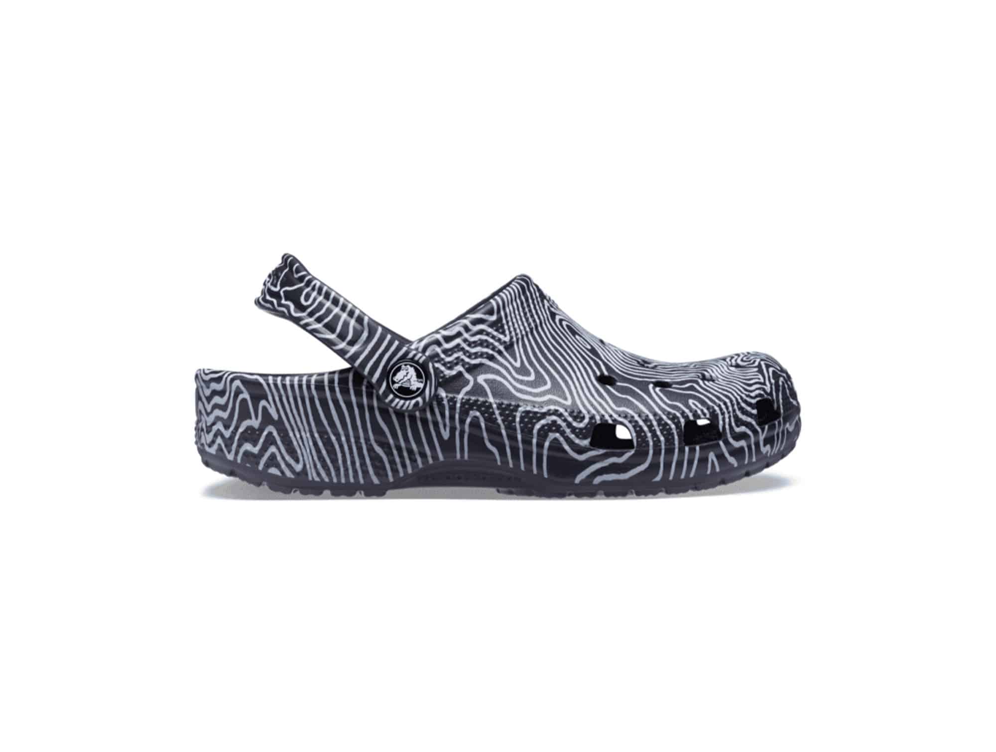 Sabot Crocs Topographic Bleu Multi