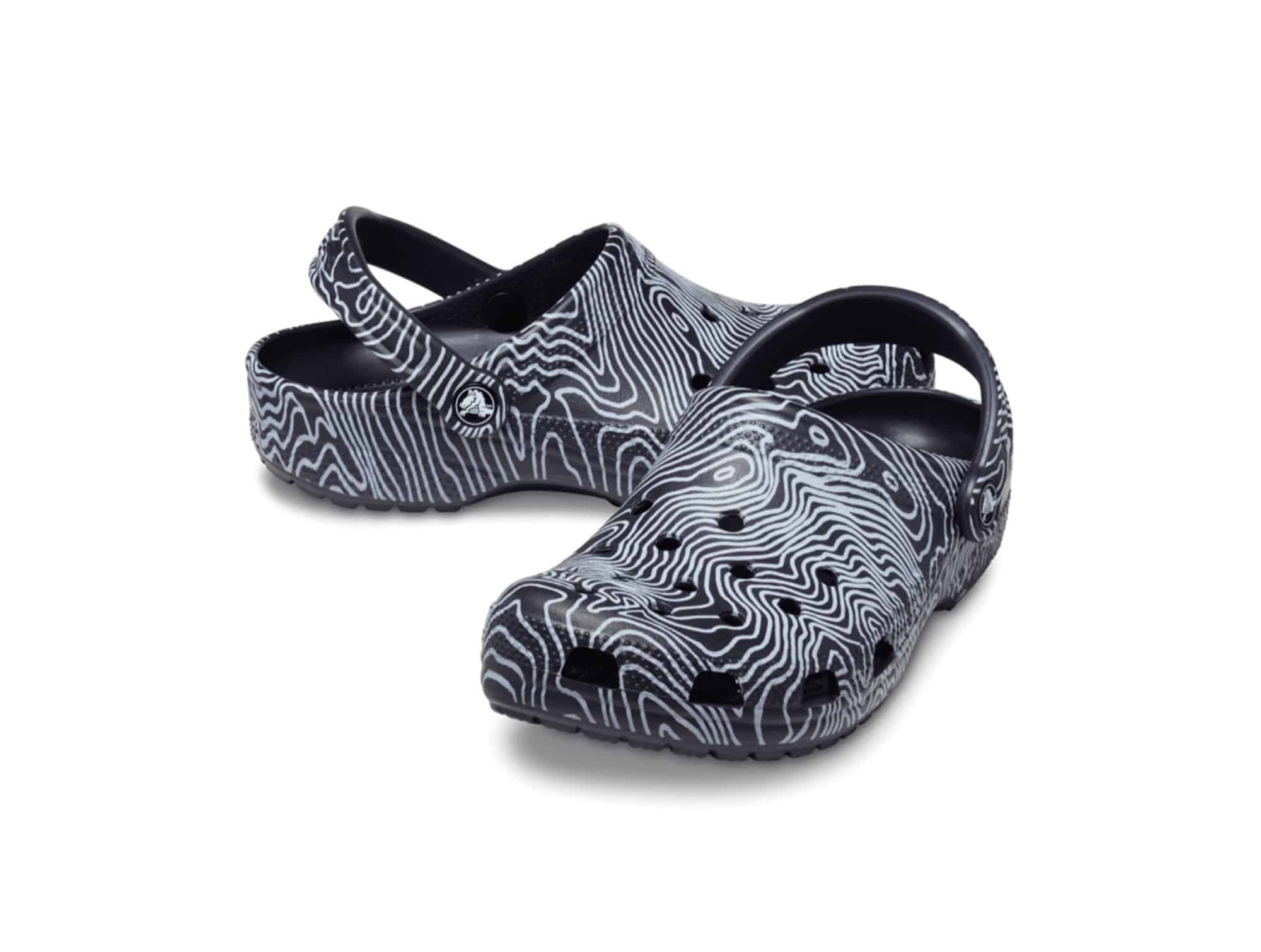 Sabot Crocs Topographic Bleu Multi