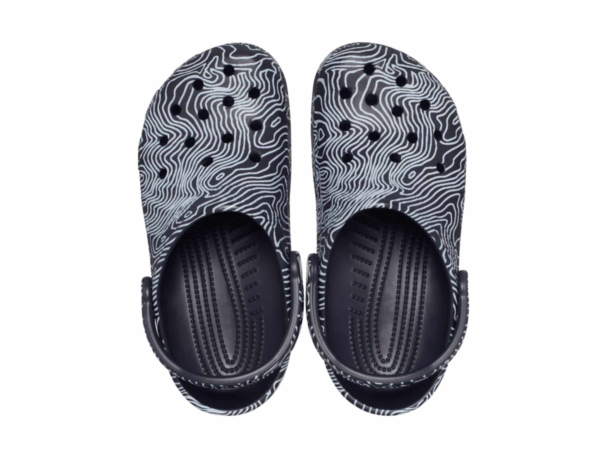 Sabot Crocs Topographic Bleu Multi