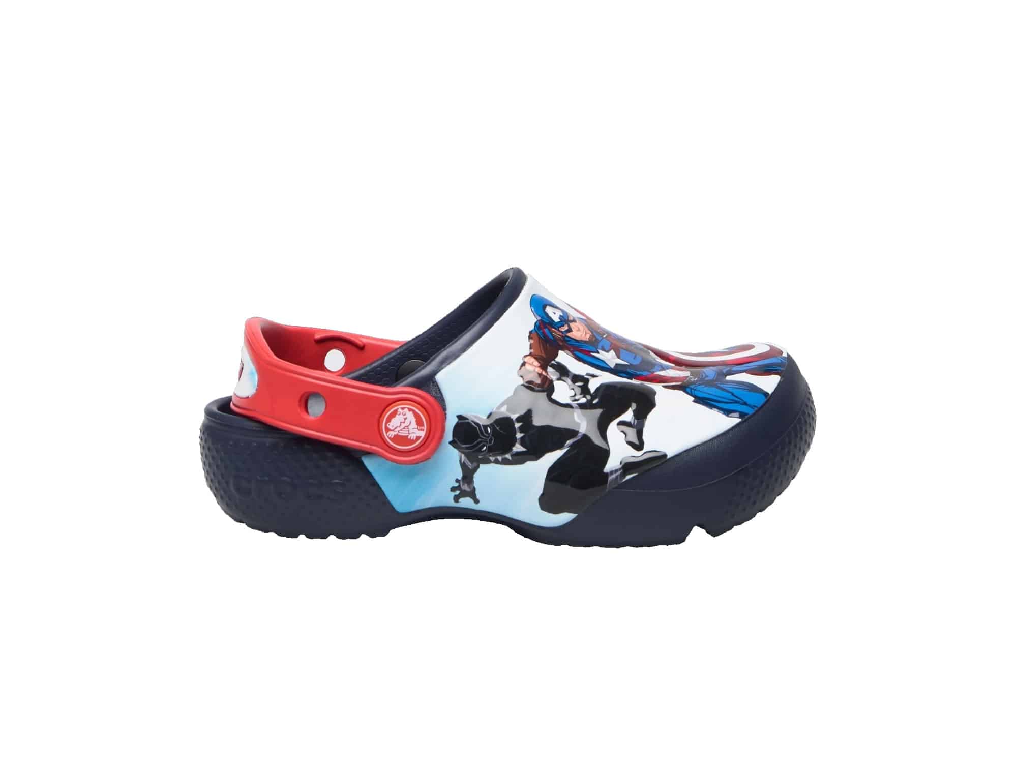 Sabot Crocs Avengers Patch Bleu