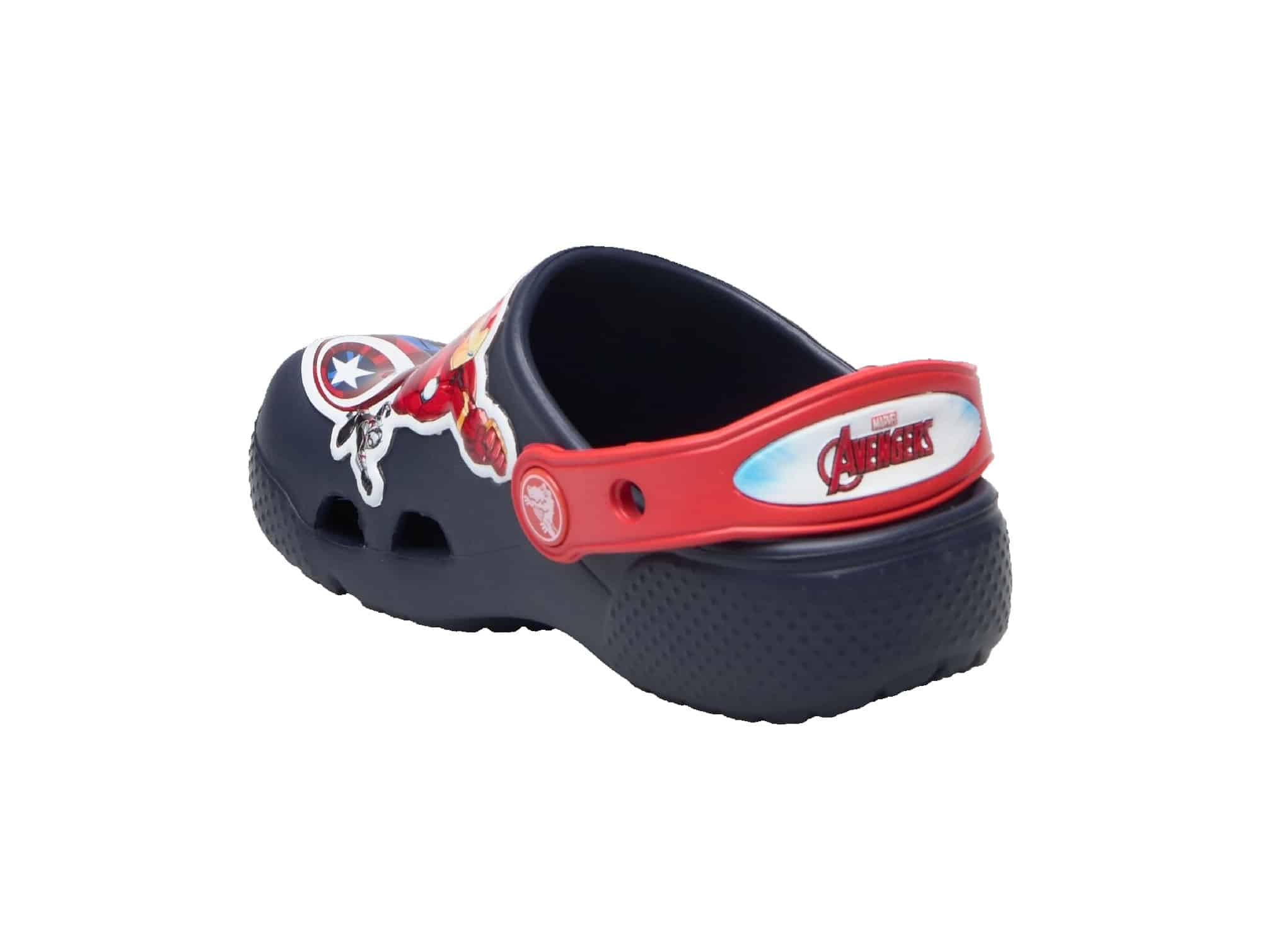 Sabot Crocs Avengers Patch Bleu