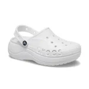 Sabot Crocs Baya Platform Clog BARELY blanc