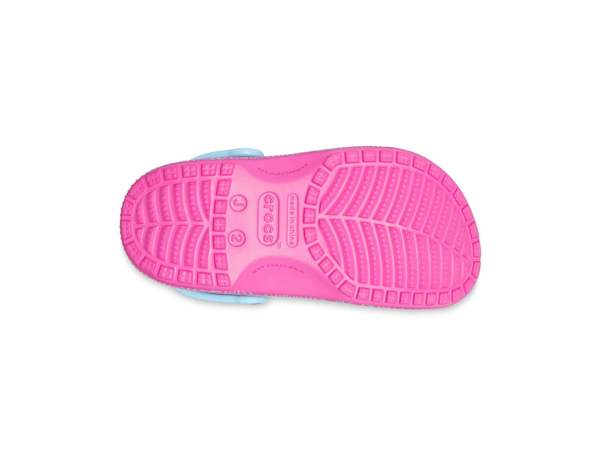 Sabot Crocs Classic Topographic Rose