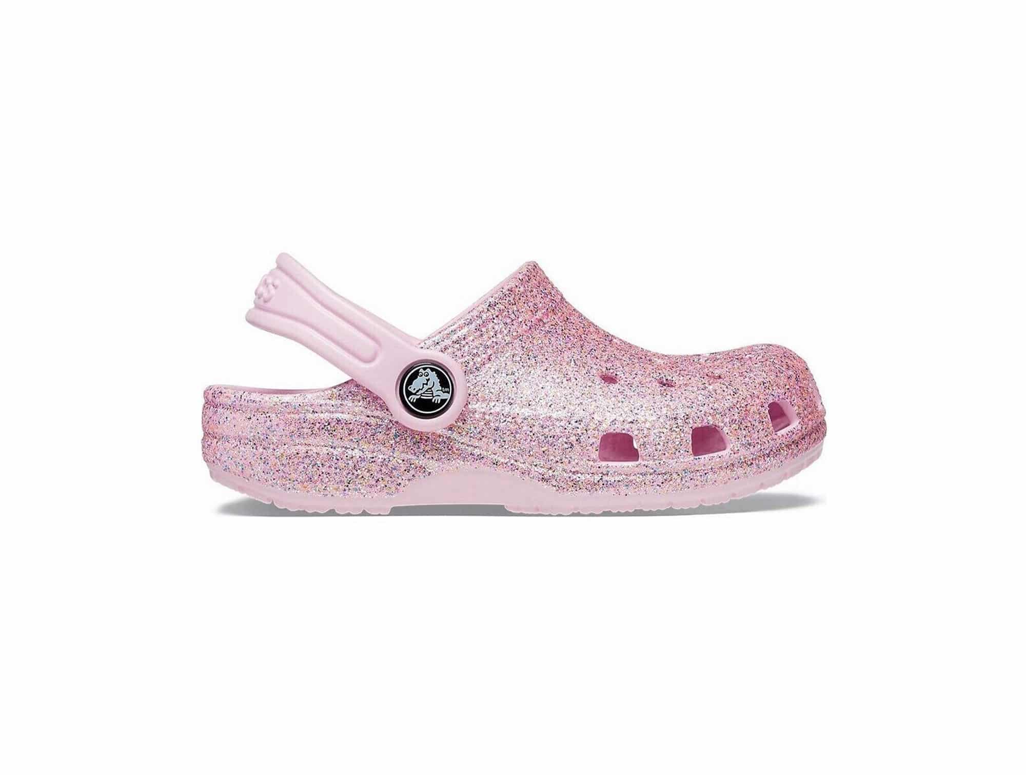 Sabot Crocs Glitter ClogT Rose