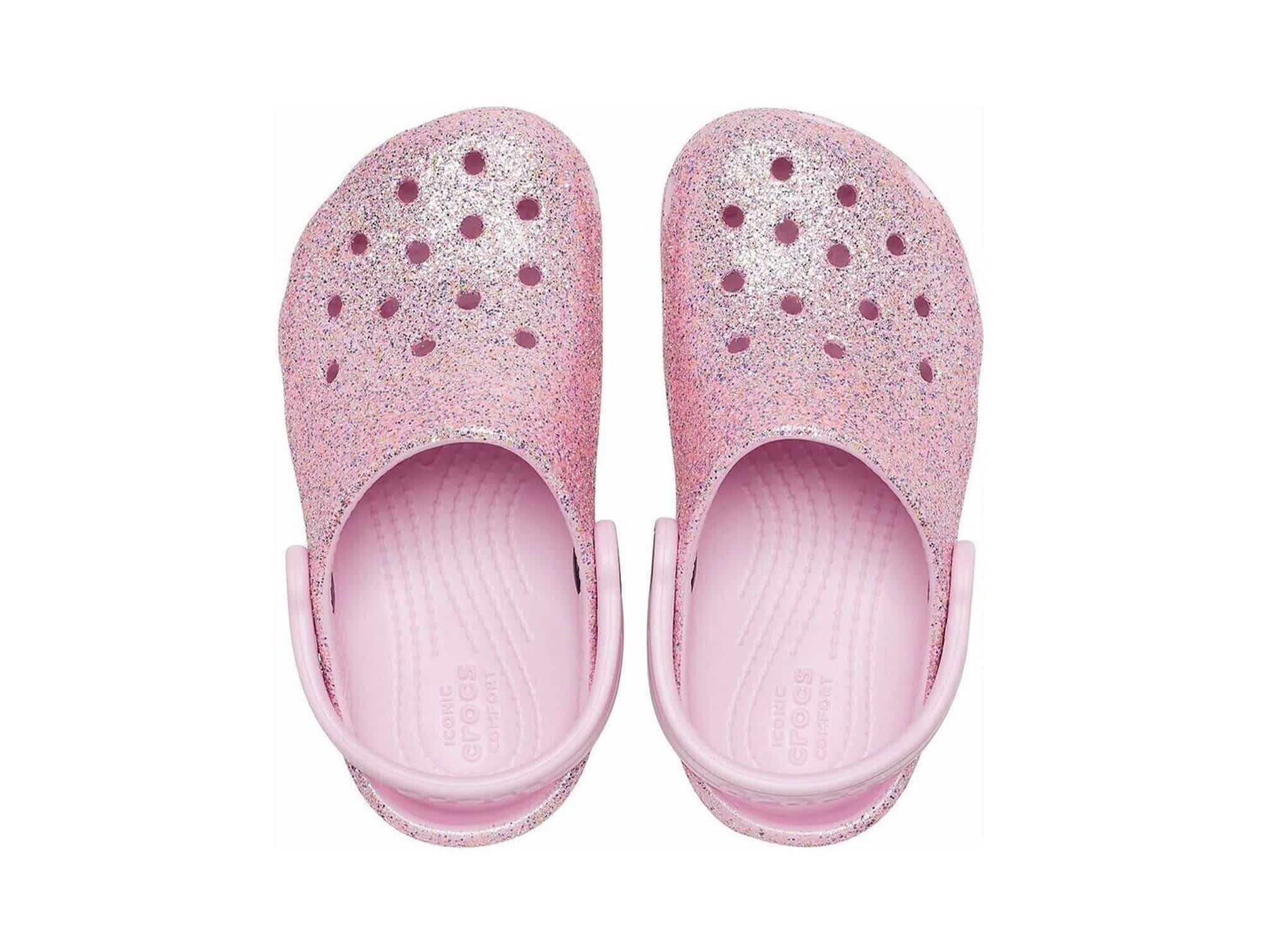 Sabot Crocs Glitter ClogT Rose