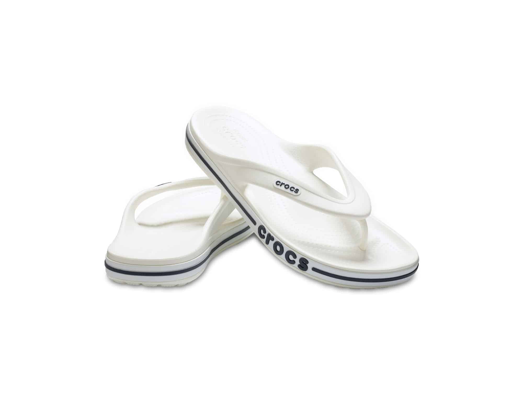 Sandale Crocs Bayaband Flip Blanc/bleu
