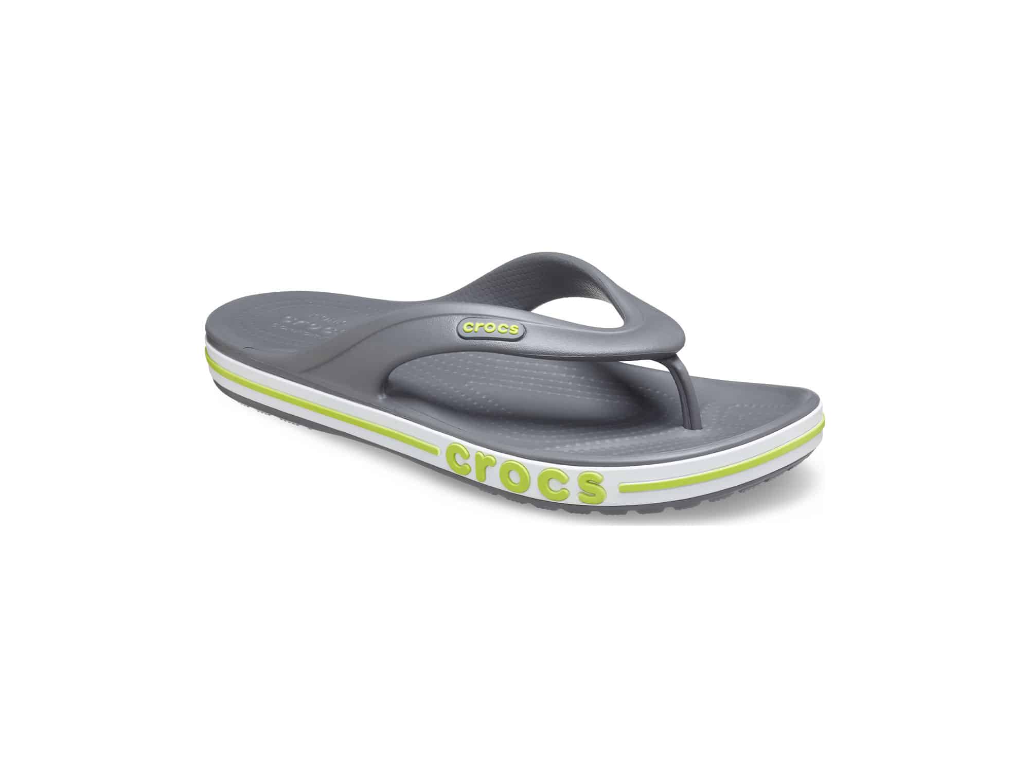 Sandale-Crocs-Bayaband-Flip-Gris&Vert