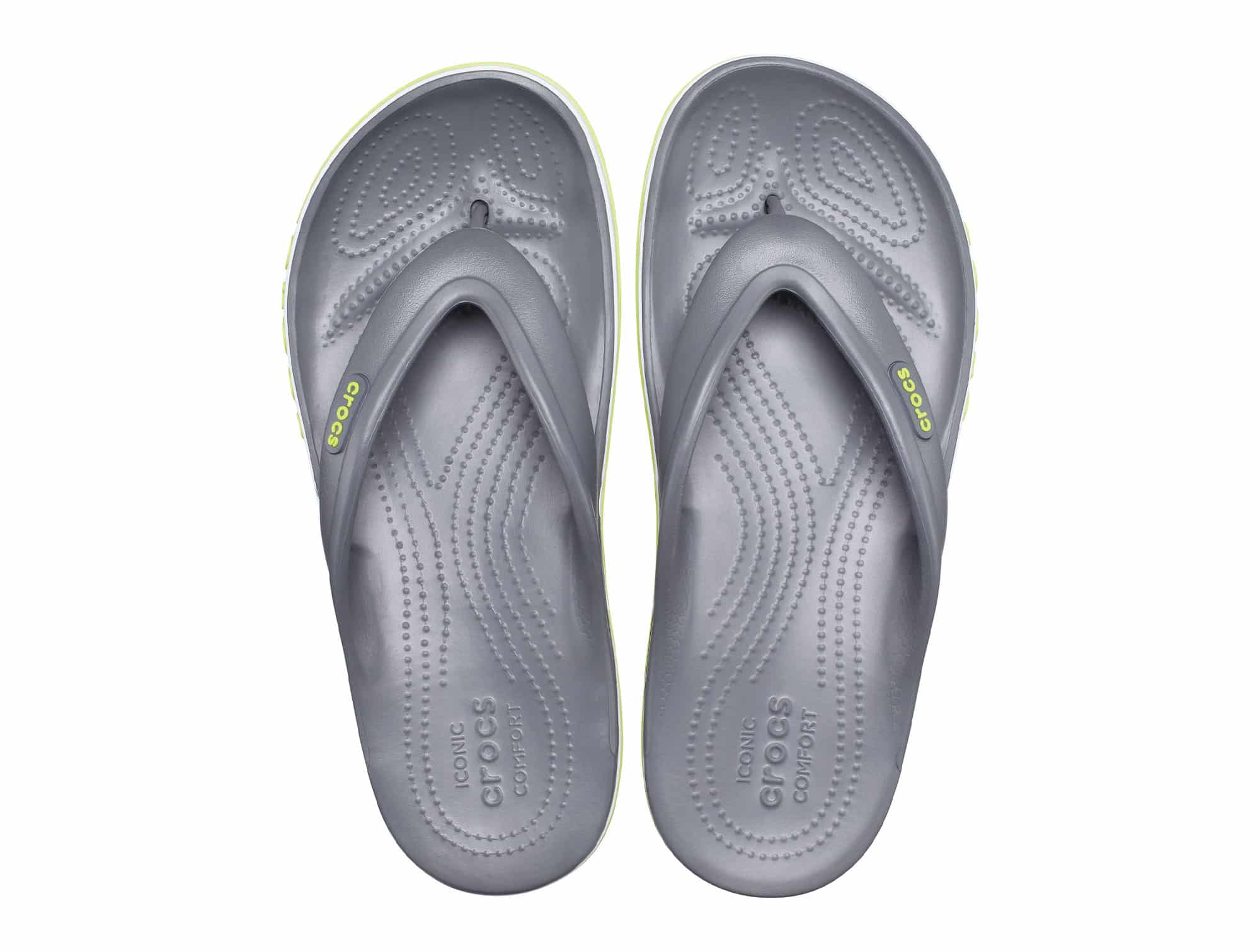 Sandale Crocs Bayaband Flip Gris et Vert