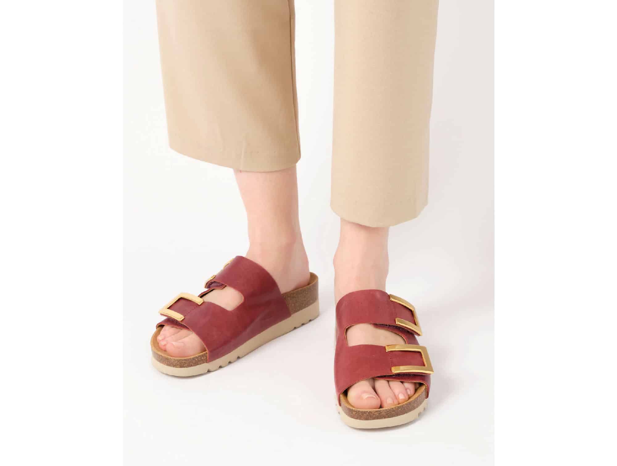 Sandales Monterey 2 Straps Framboise