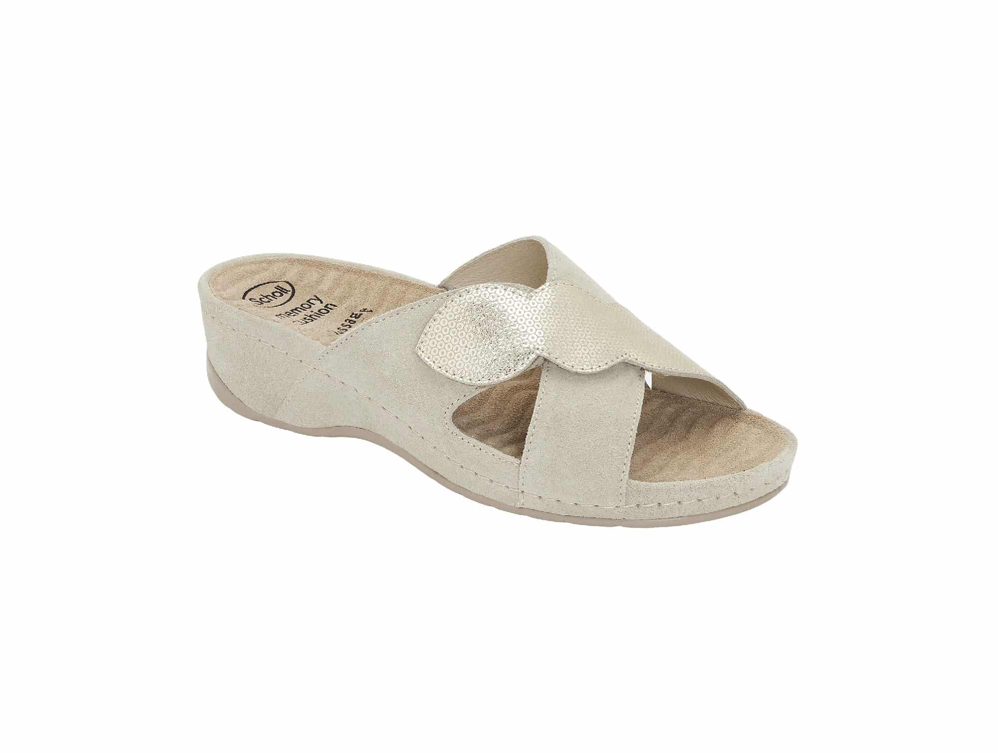 Sandale-Scholl-NIVES-CROSS-Platinum