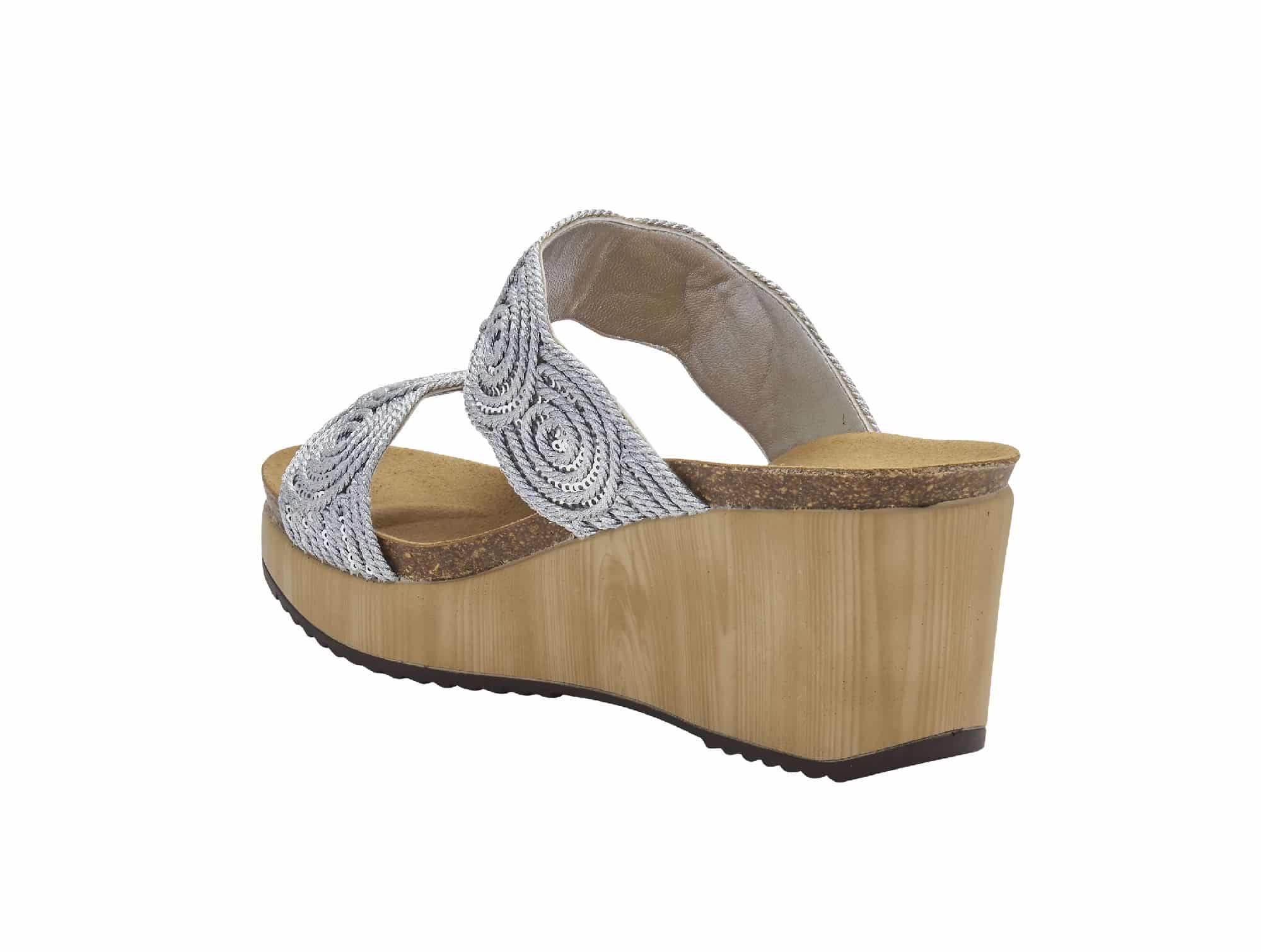 Sandale Sabaudia 2 Straps Argenté