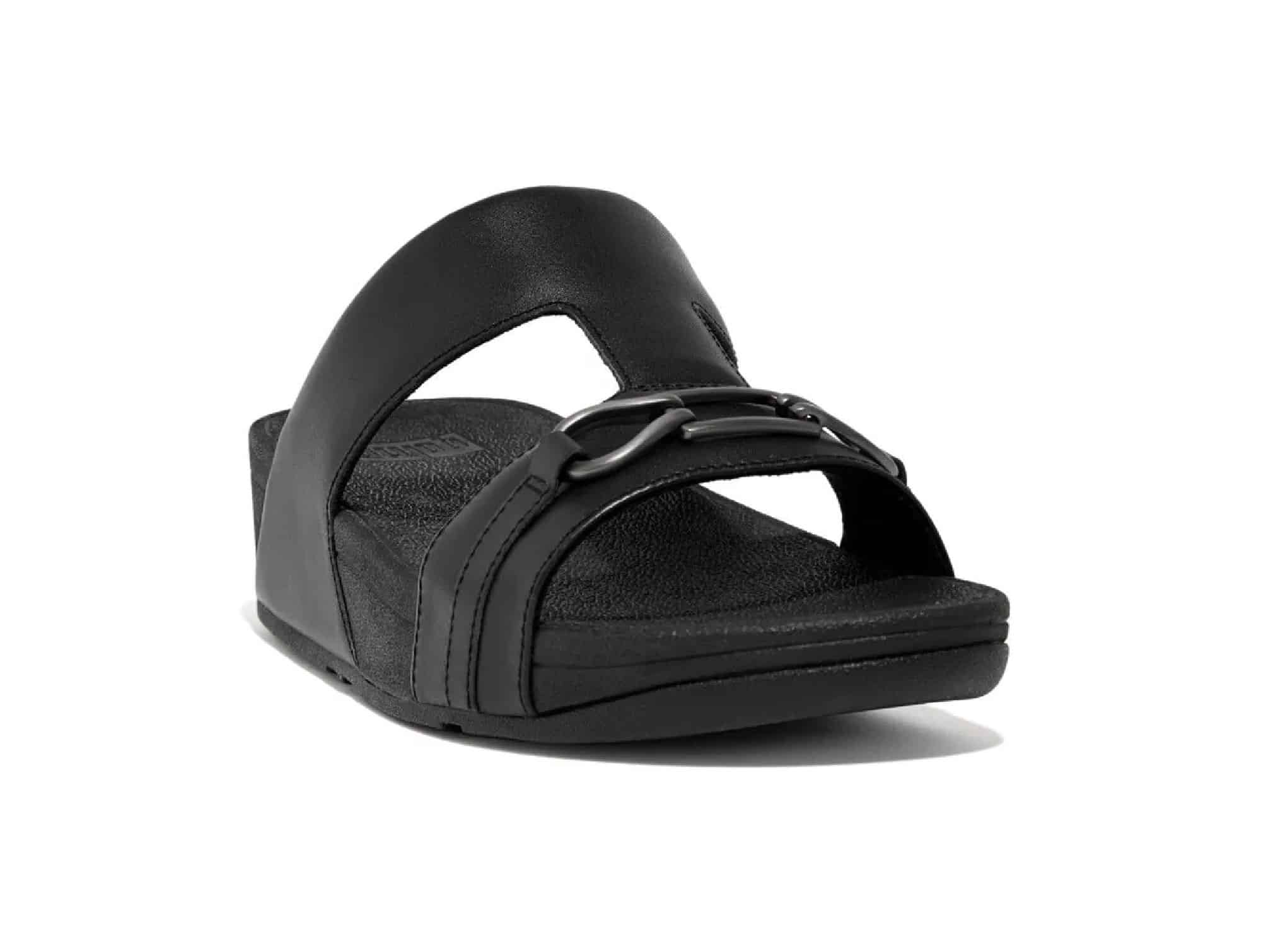 Sandales Hallye Chaîne Leather noir