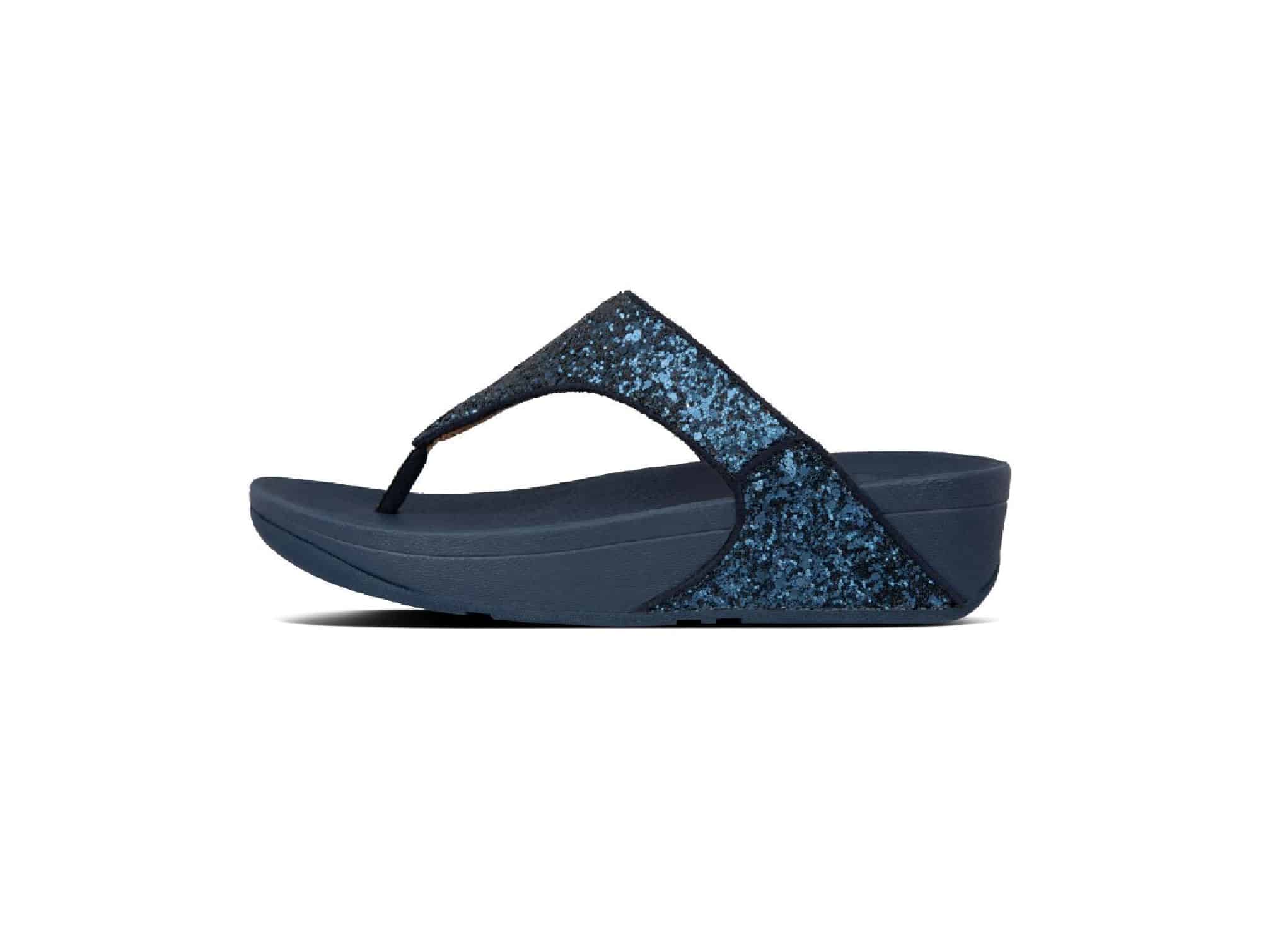 Tong Lulu Glitter Toe Midnight-navy