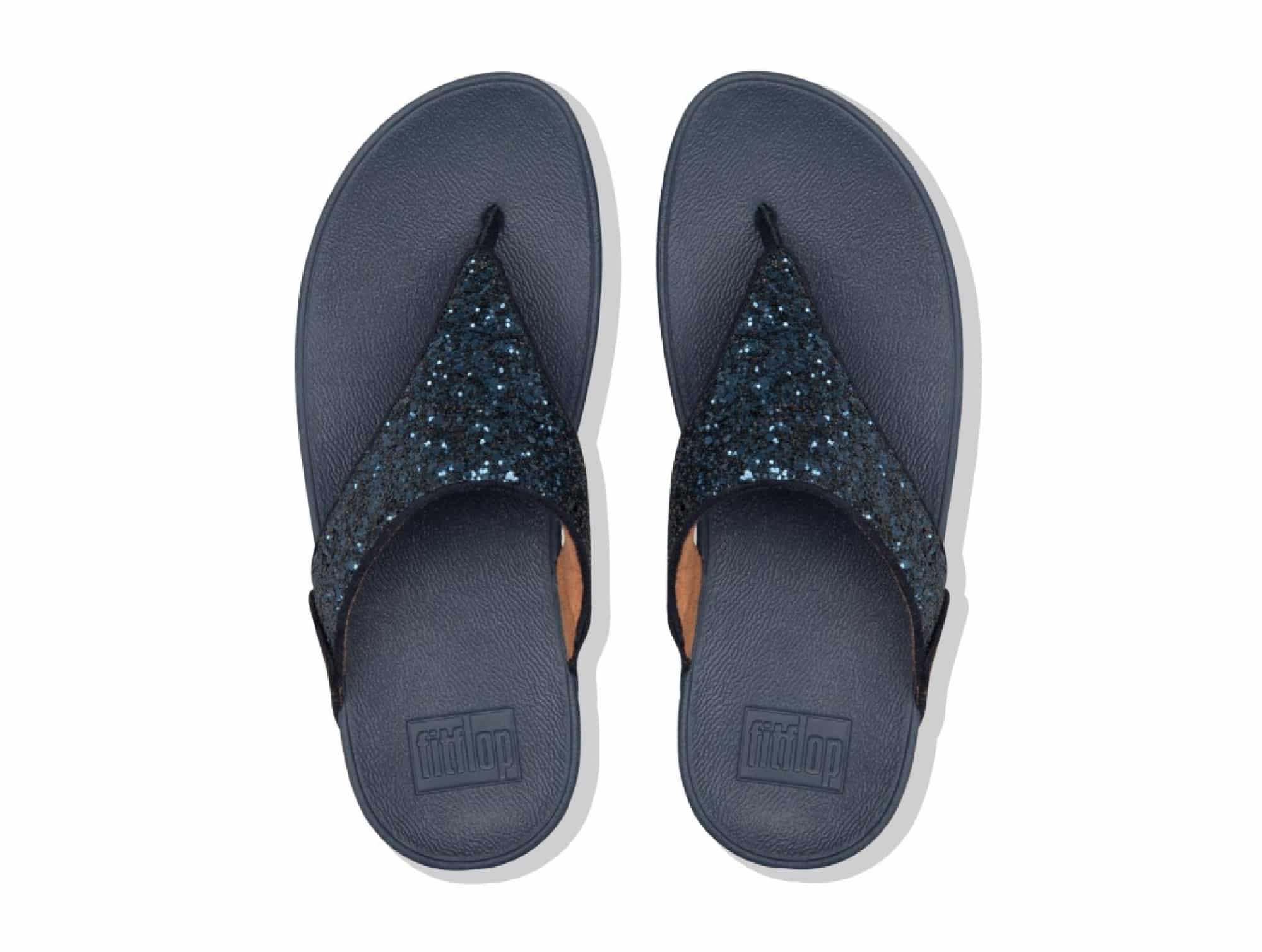 Tong Lulu Glitter Toe Midnight-navy