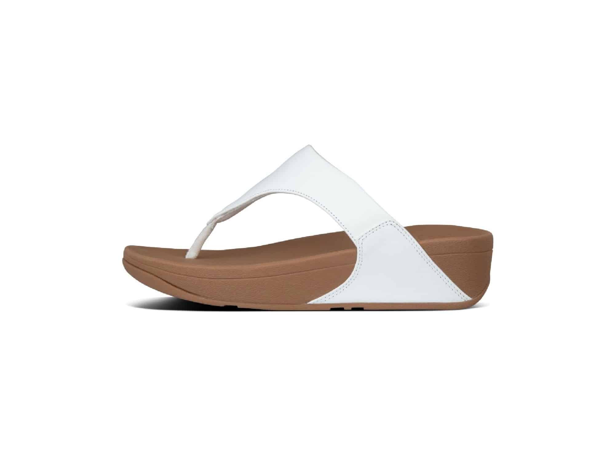 Tong Lulu Leather blanc