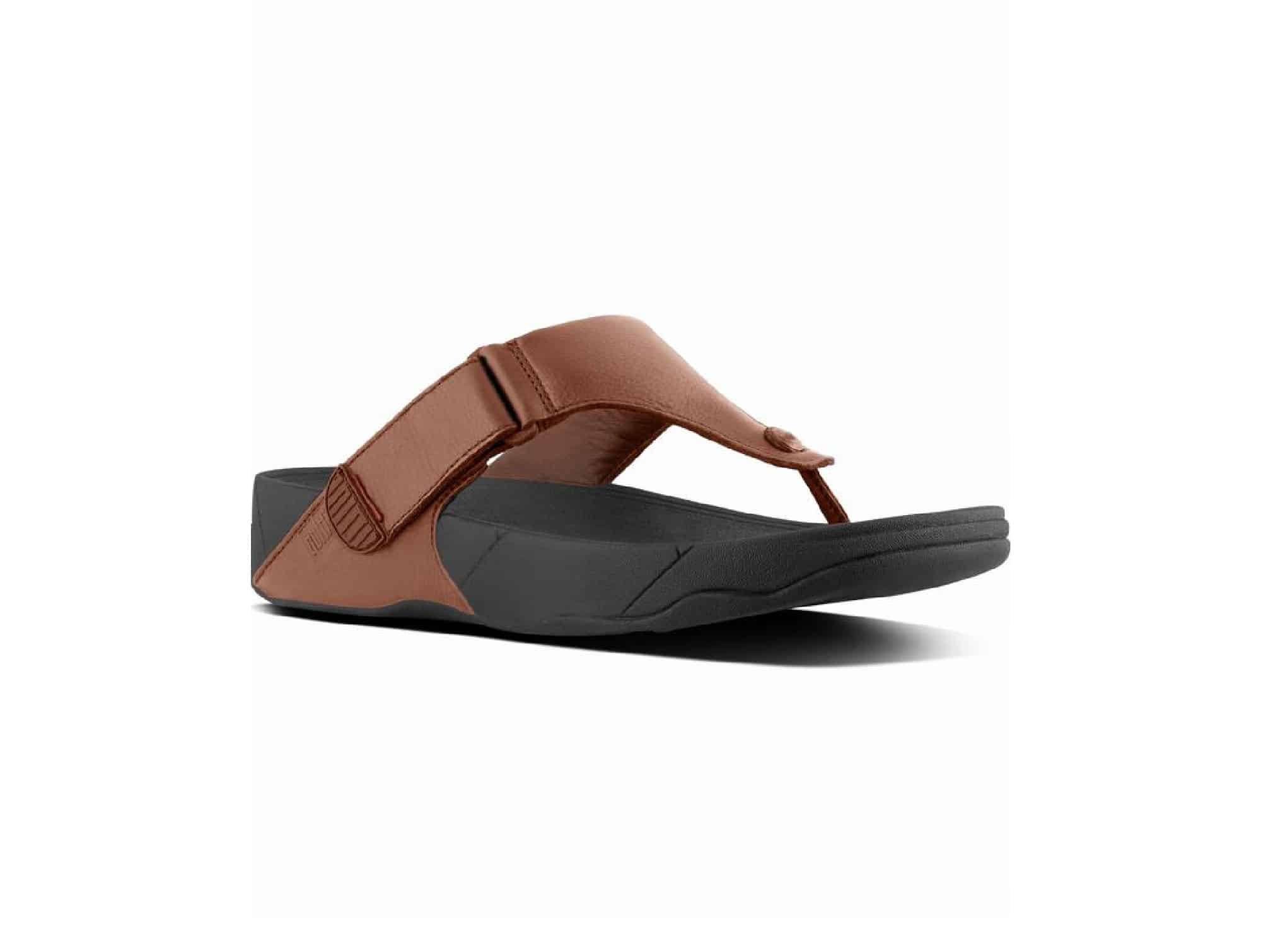 Tongs Trakk En Cuir II Marron