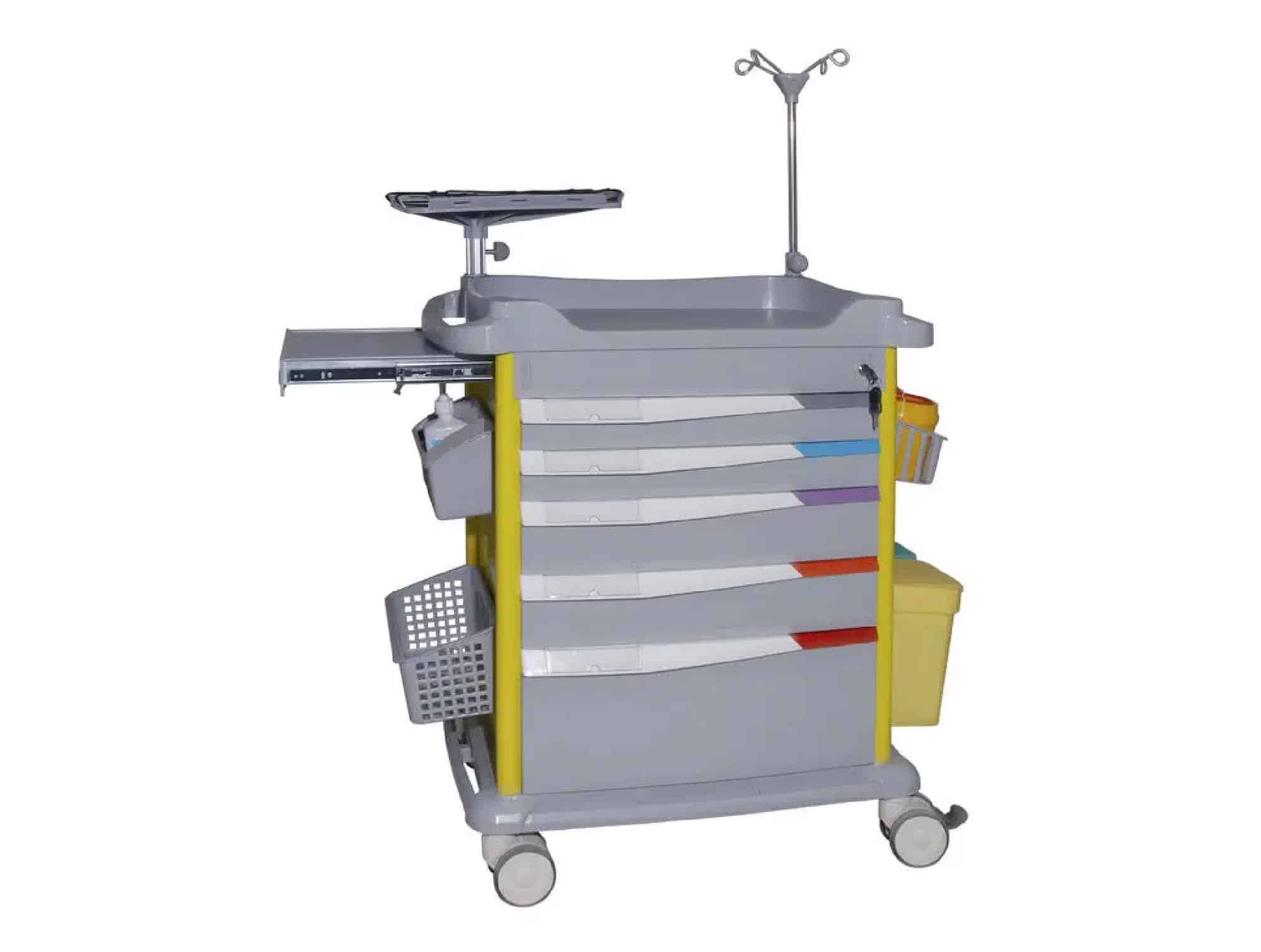 Chariot-de-soin-d’urgence-à-5-tiroirs