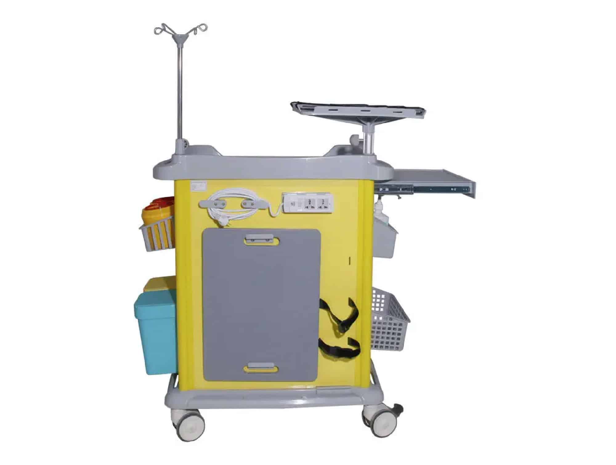 Chariot de soin d'urgence à 5 tiroirs