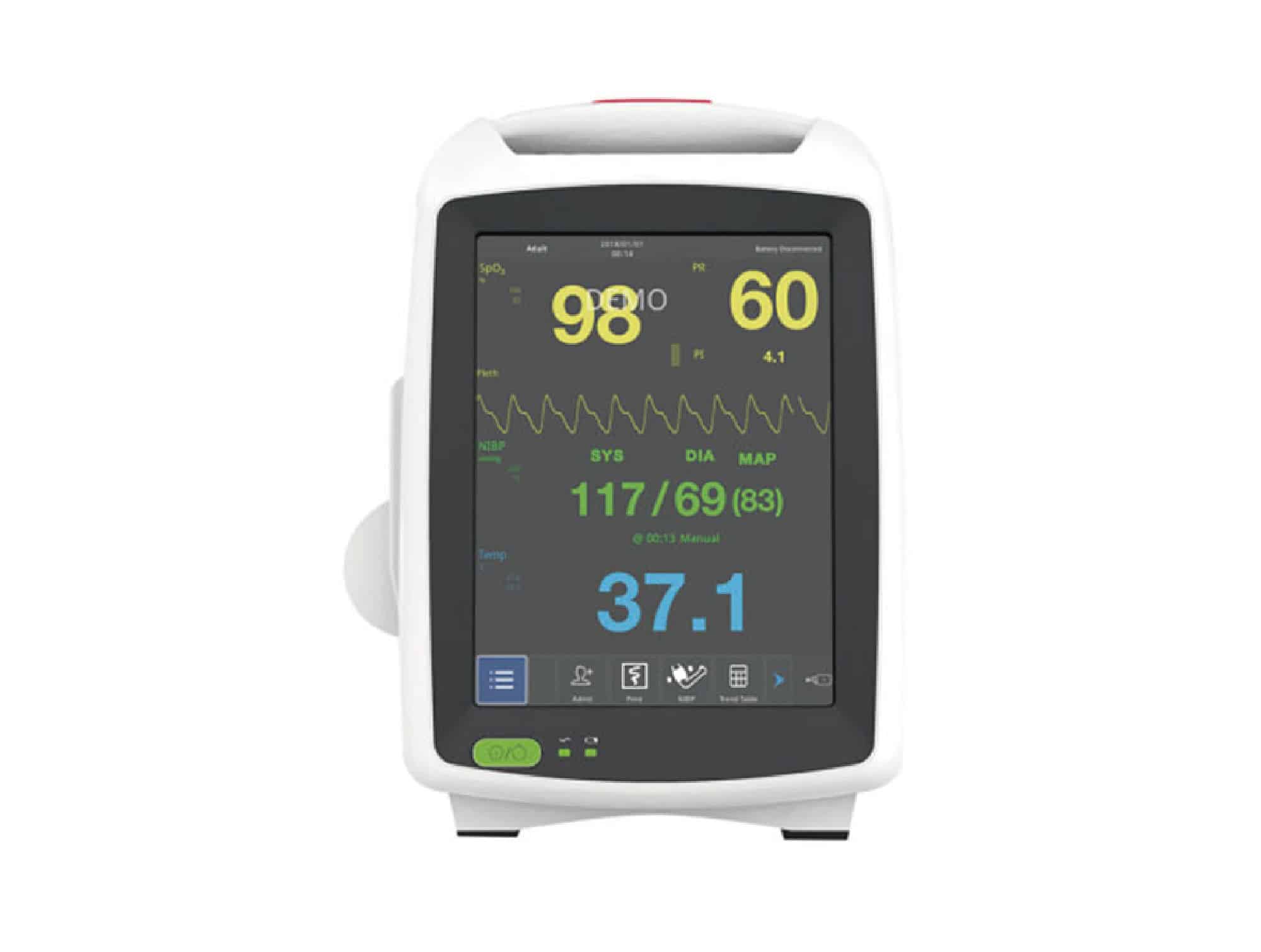 Moniteur Patient Screen Touch : NIBP + SpO2 + TEMP + ECG