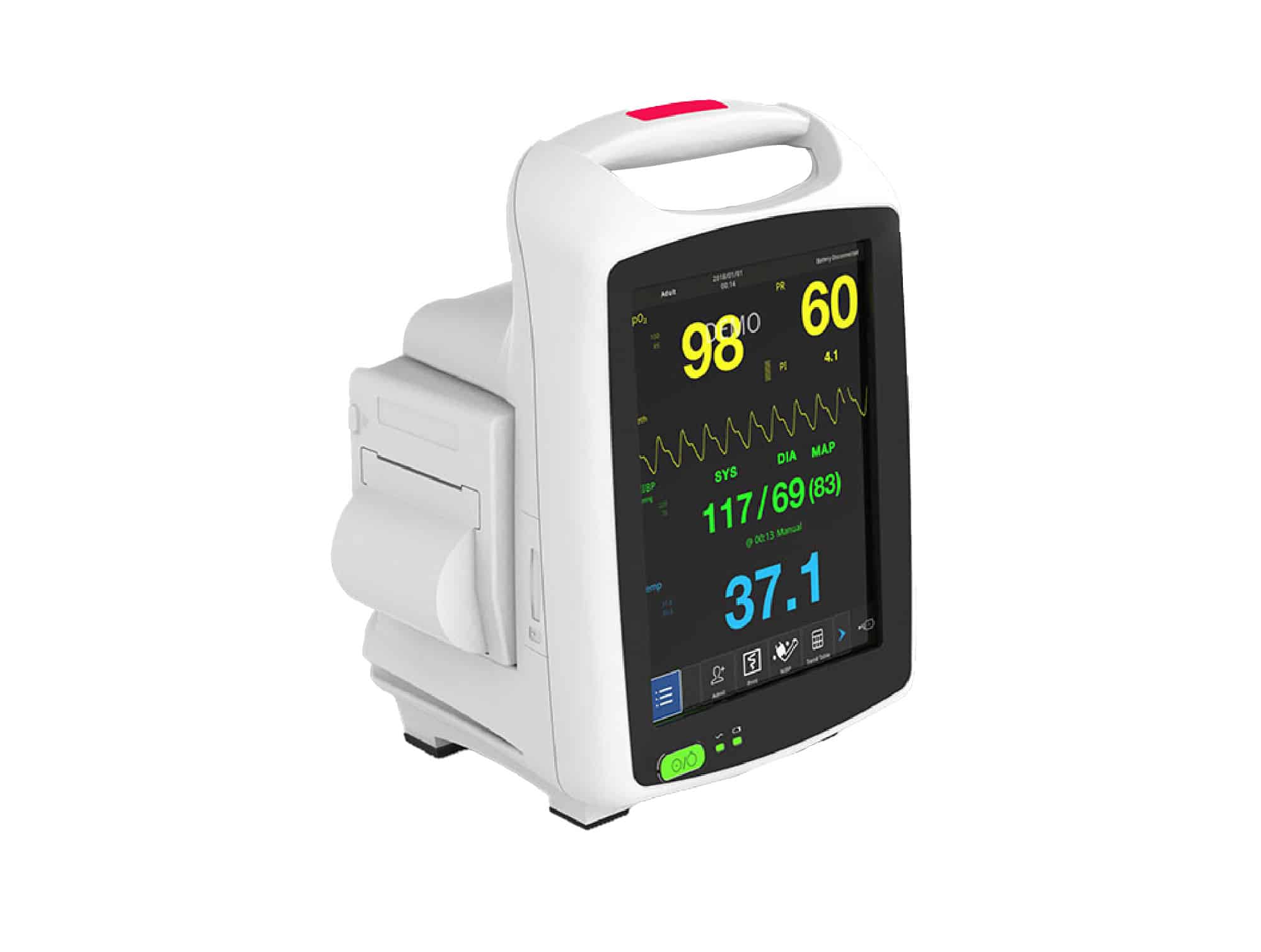 Moniteur Patient Screen Touch : NIBP + SpO2 + TEMP + ECG