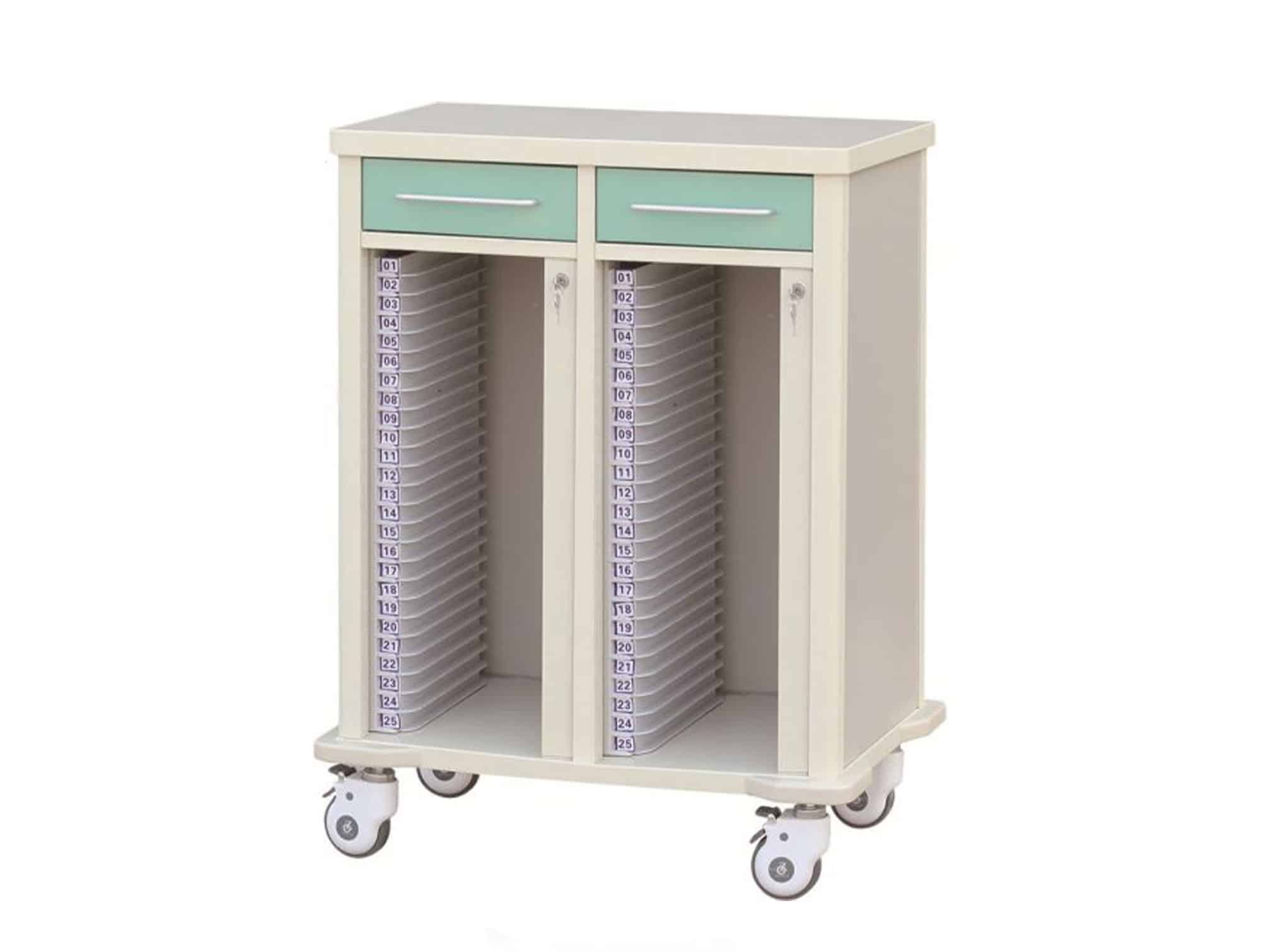 Chariot-de-stockage-pour-dossiers-médicaux