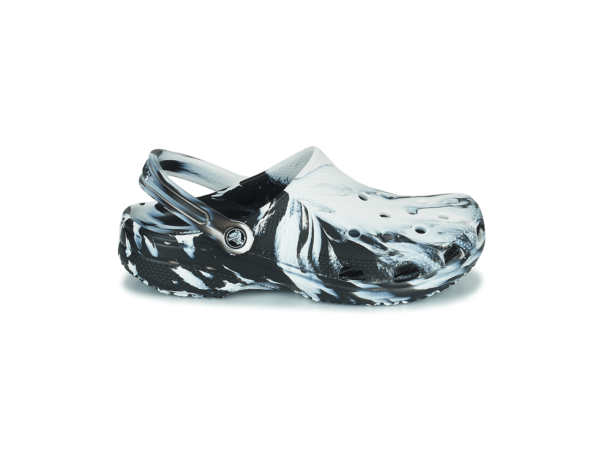 Sabot Crocs Classic Marbld Noir/Blanc