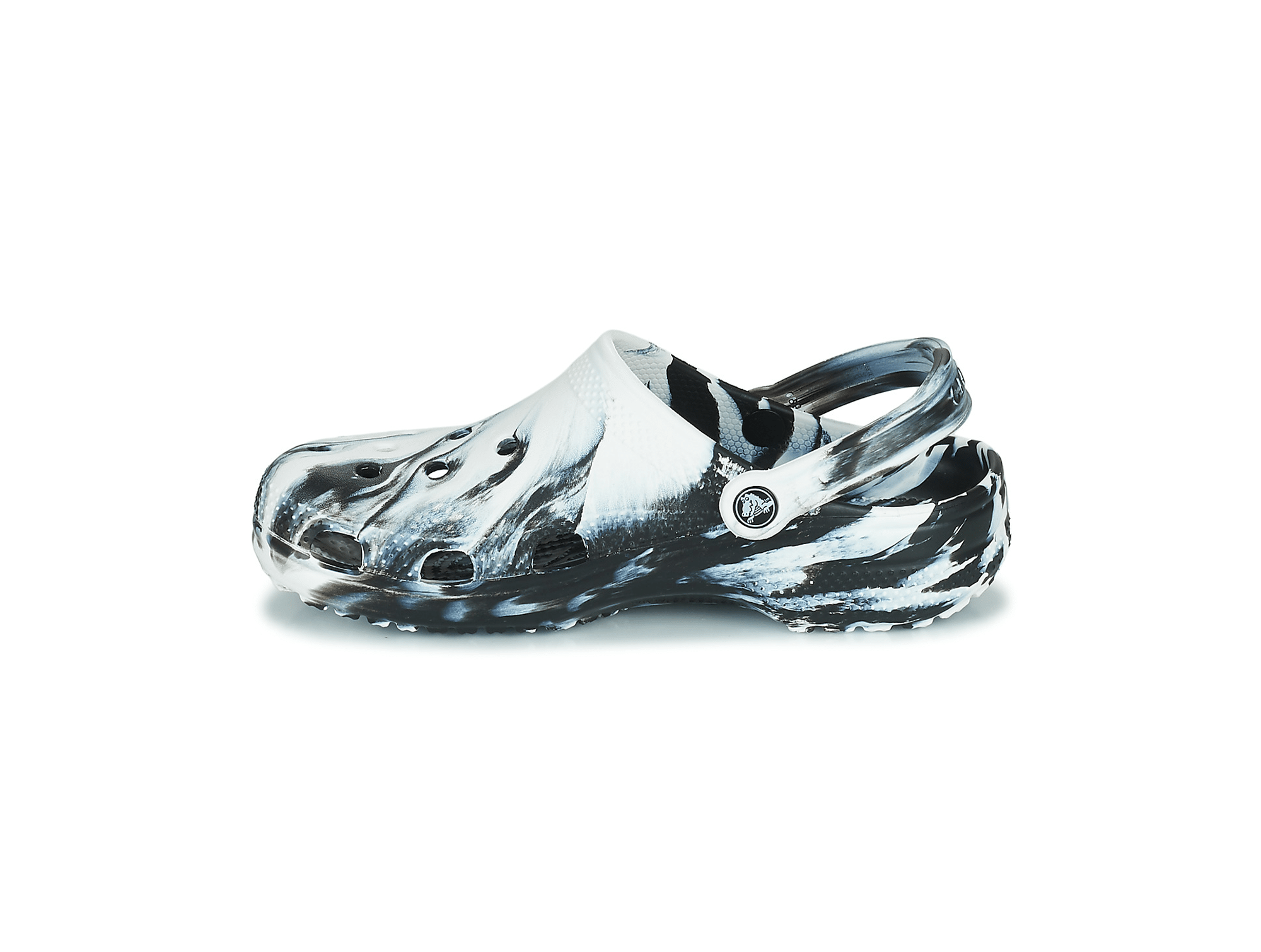 Sabot Crocs Classic Marbld Noir/Blanc