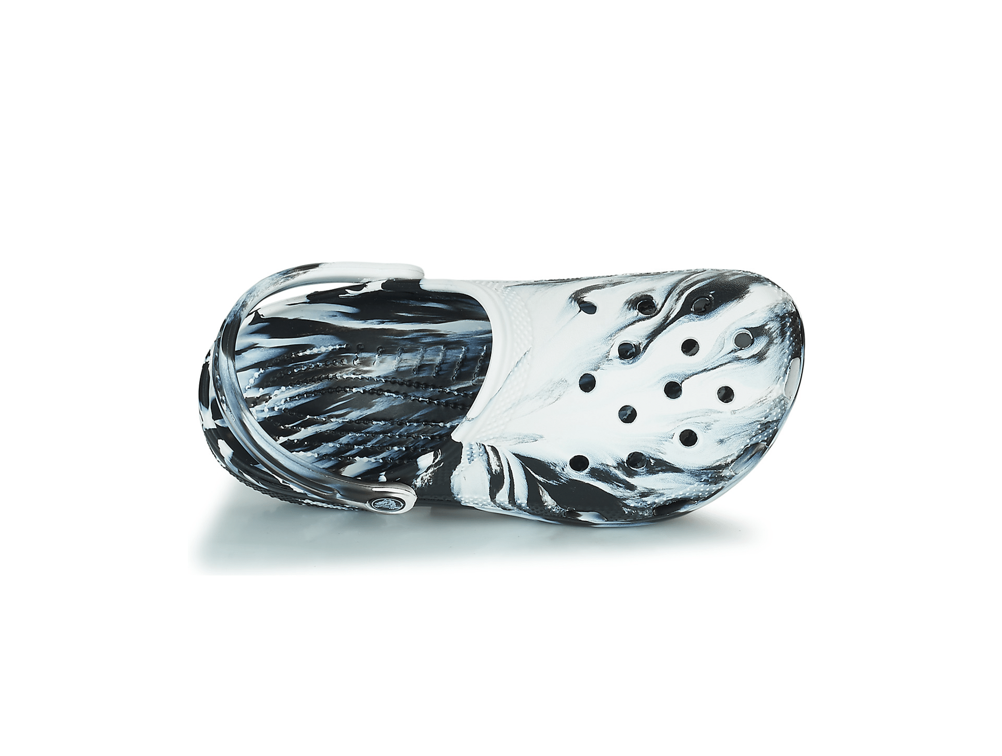 Sabot Crocs Classic Marbld Noir/Blanc