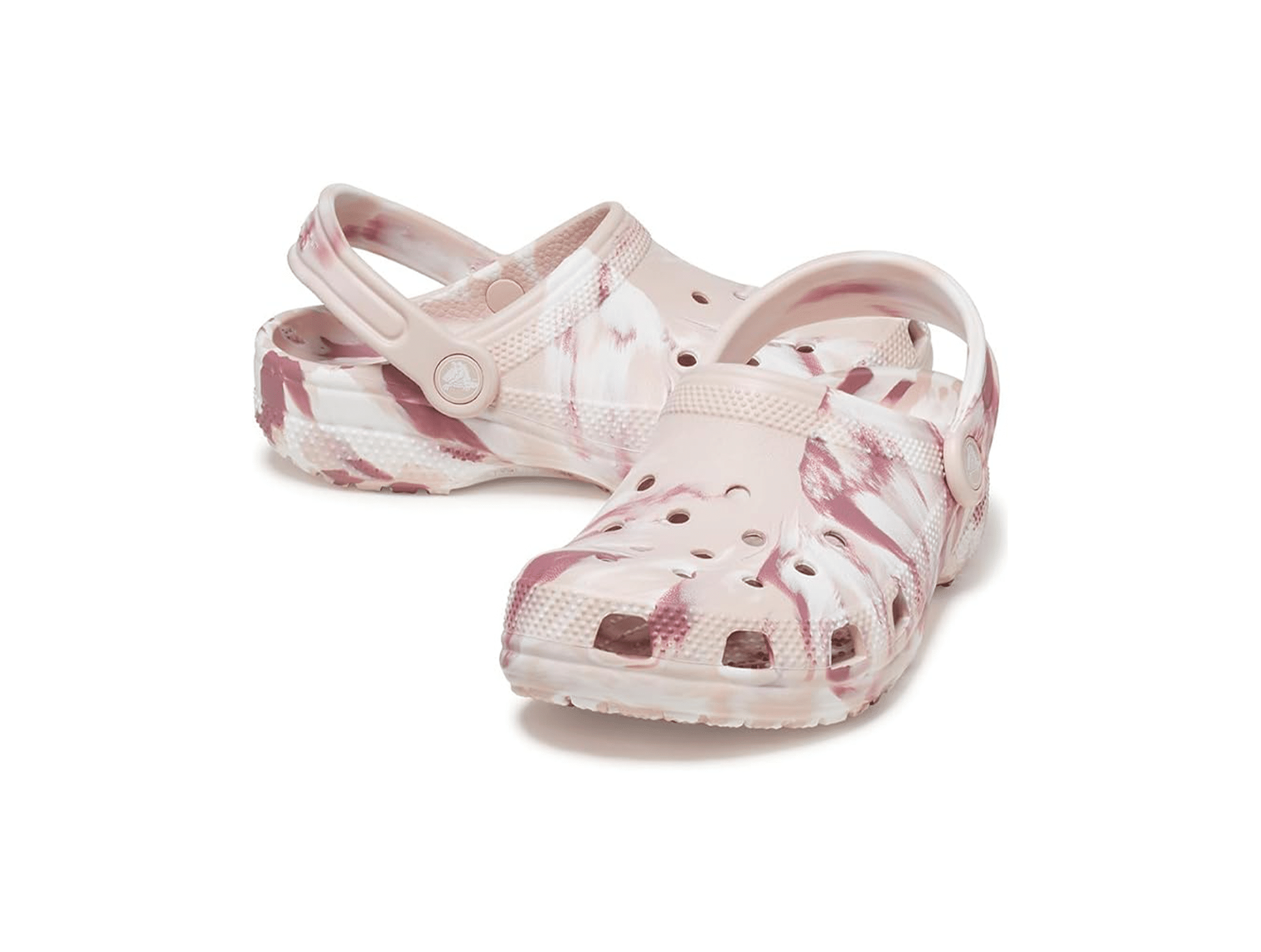 Sabot Crocs Classic Marbled Kids Rose