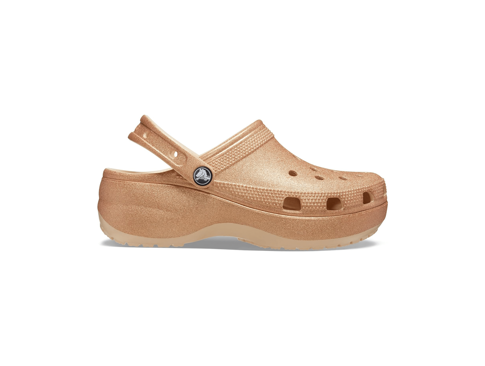 Sabot Classic Platform Glitter Orange
