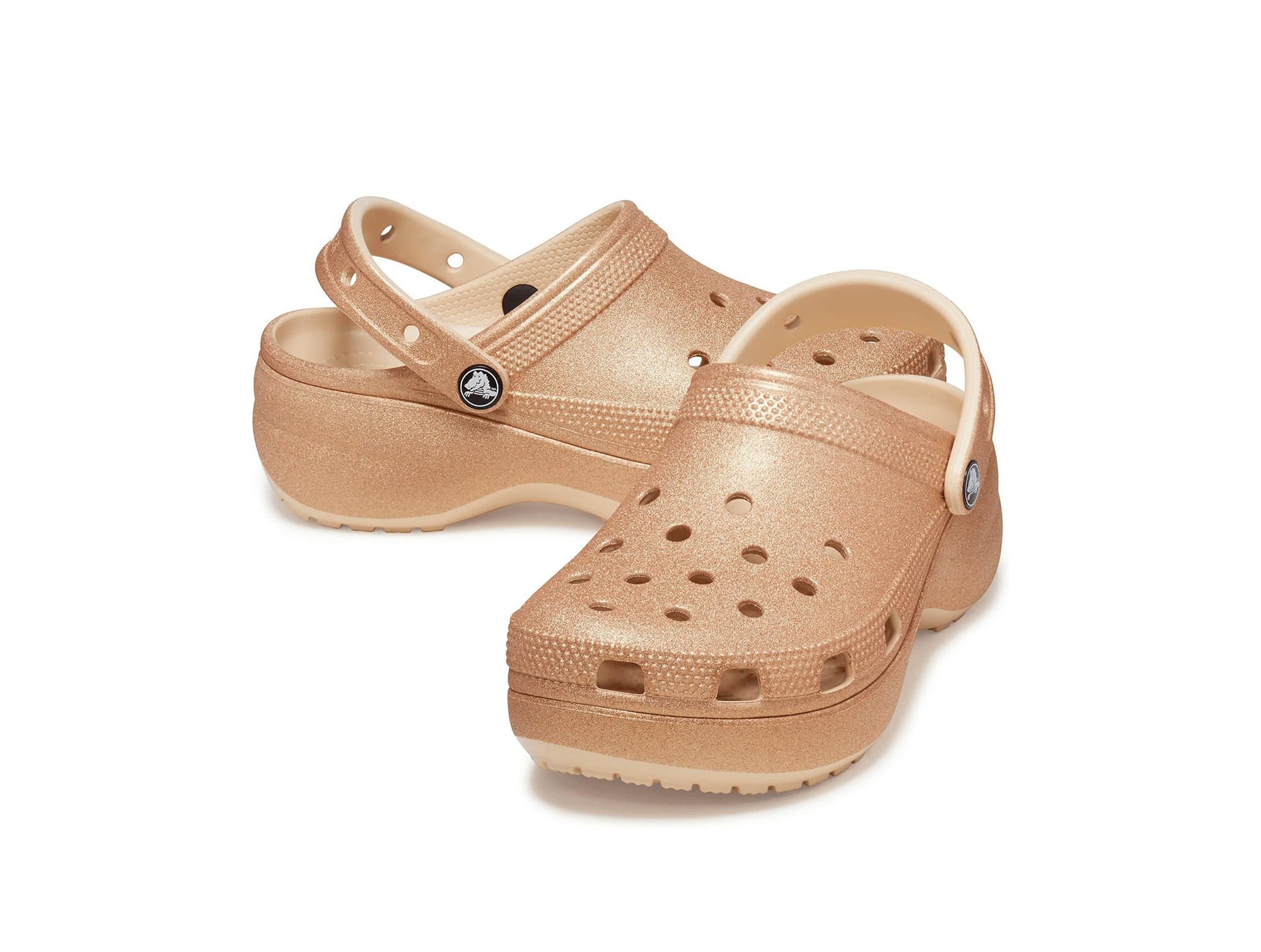 Sabot Classic Platform Glitter Orange